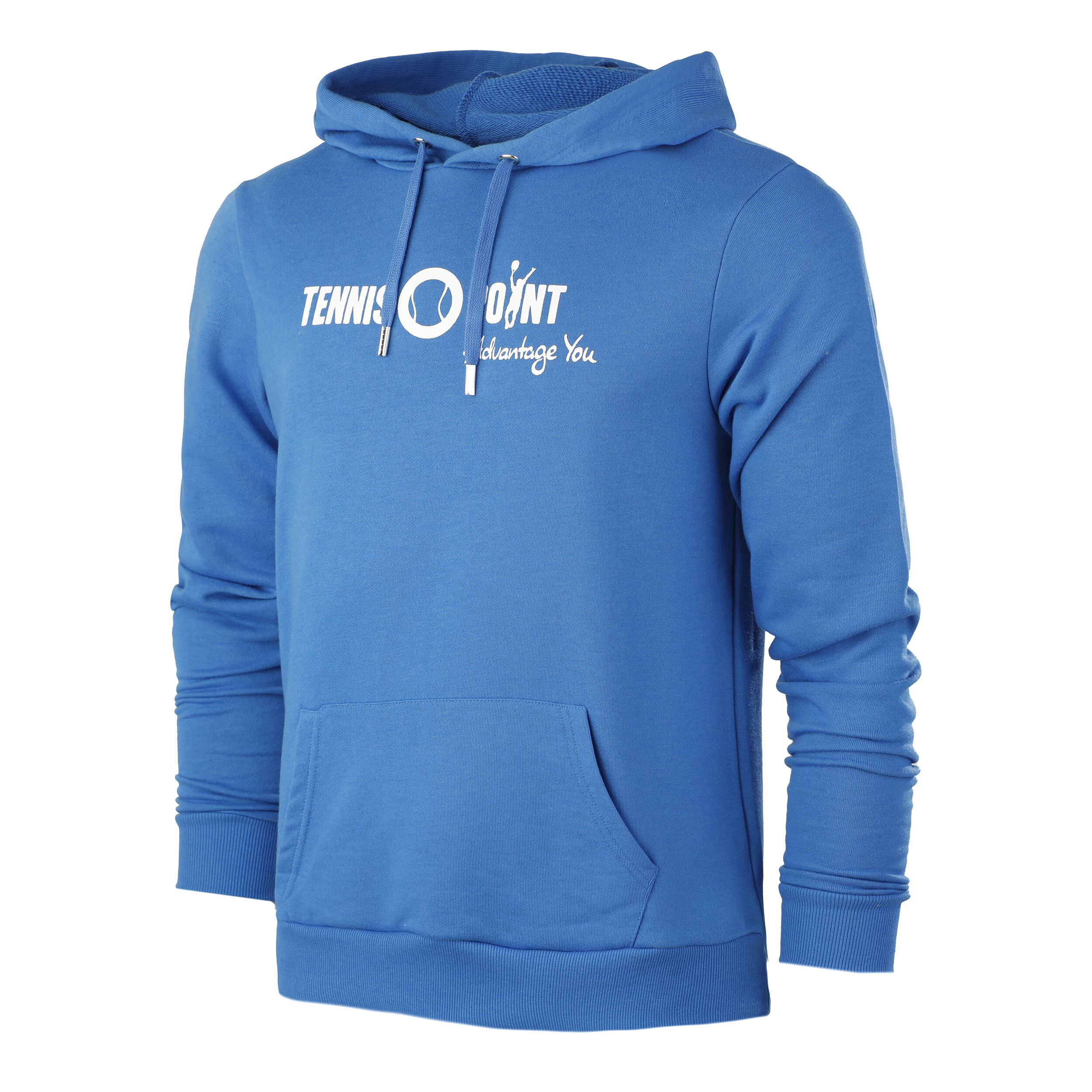 Logo Hoody Men Blue White