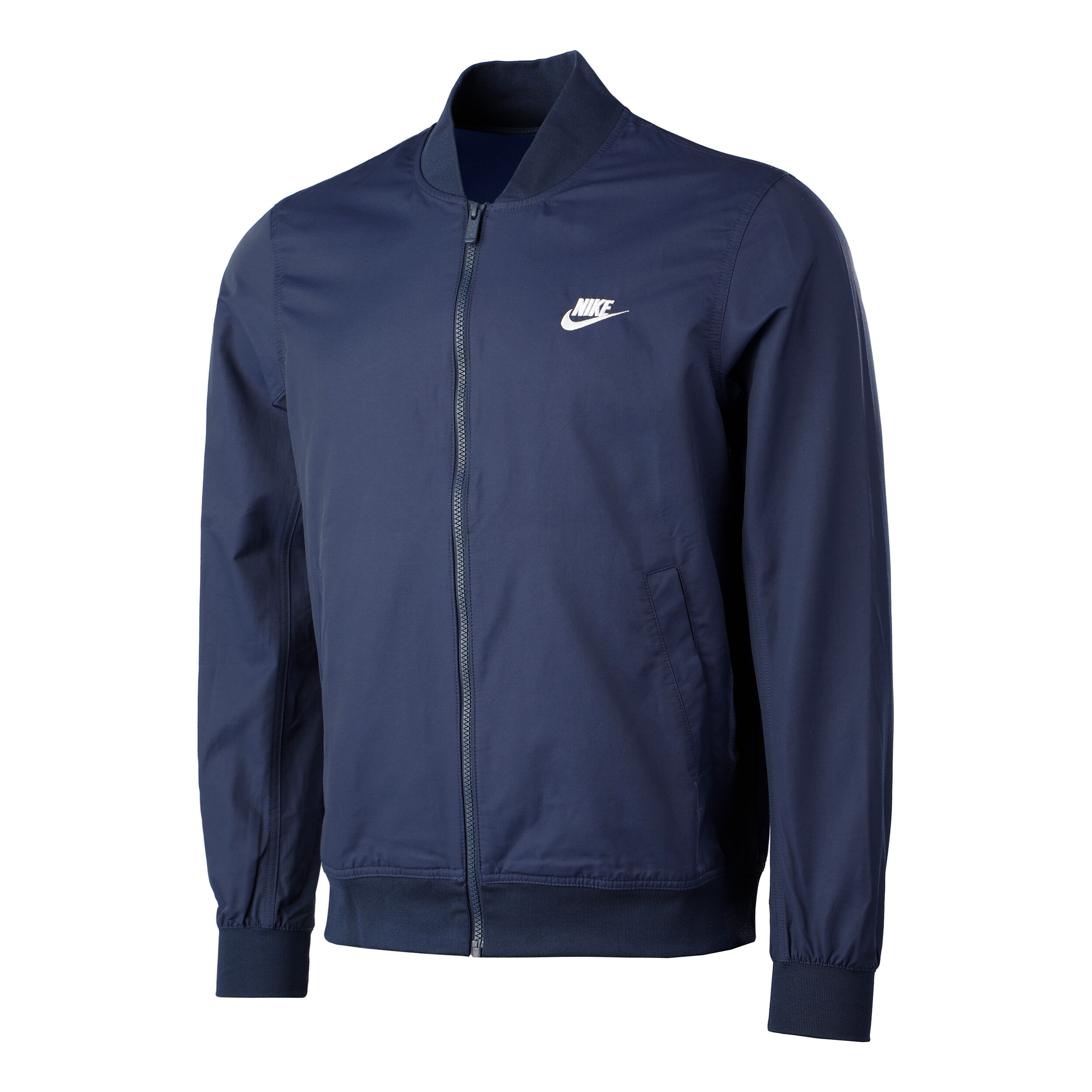 Nike blue on sale bomber jacket