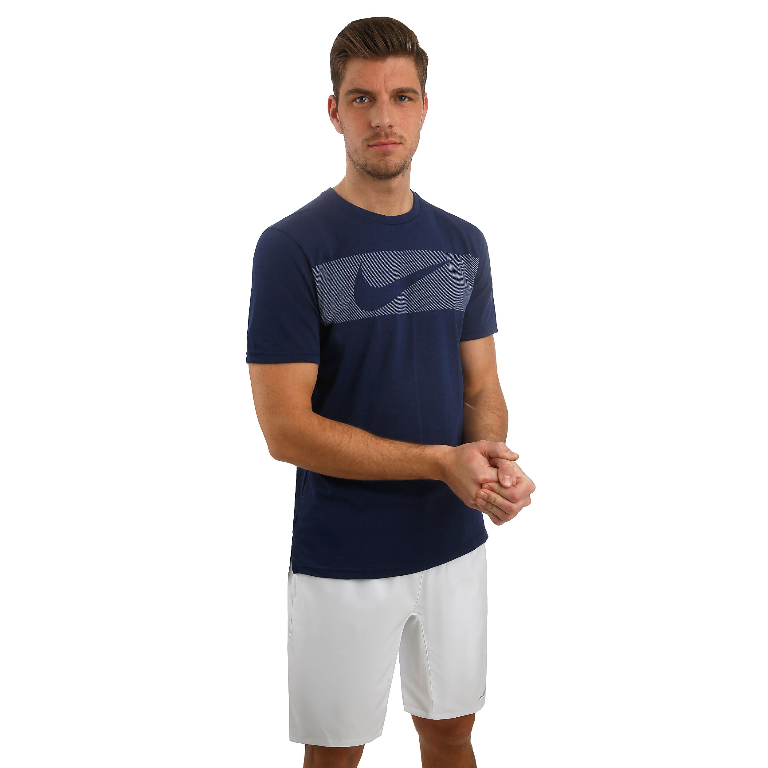 Buy Nike Dri Fit Breathe T Shirt Men Blue White online Tennis Point COM