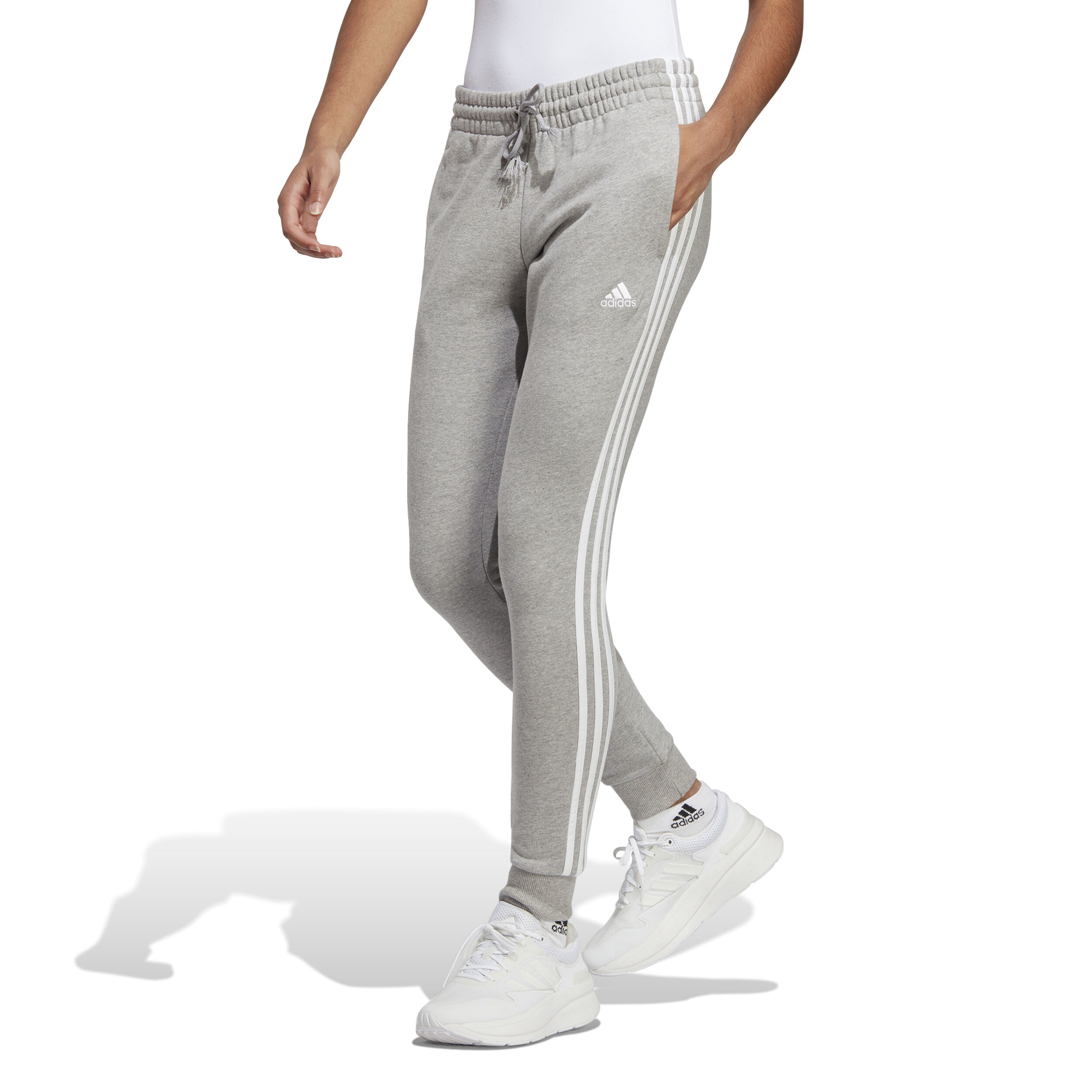 Buy Adidas Women Cotton W FI 3S Legging Sports Tights MGREYH (XS) at  Amazon.in
