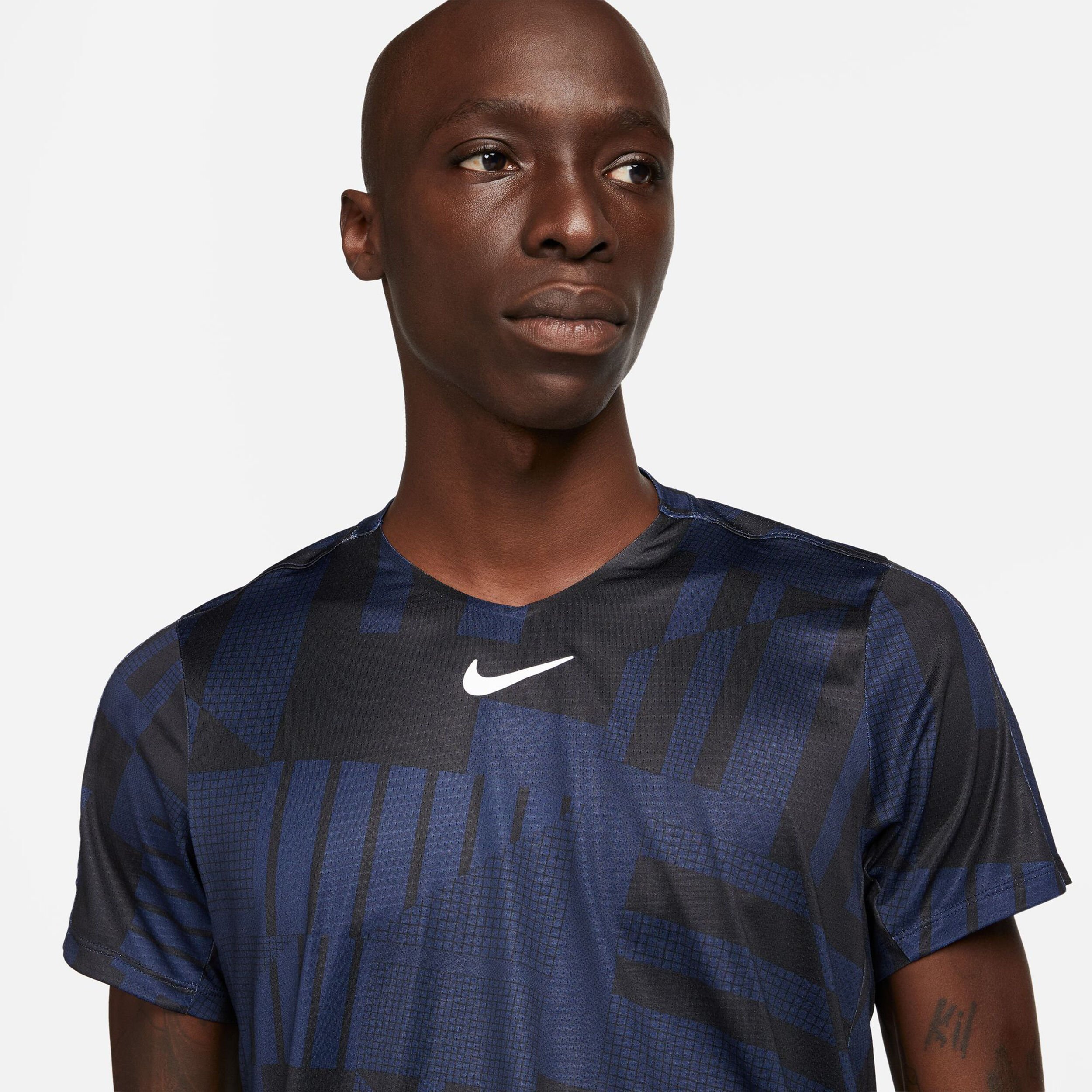 Buy Nike Dri Fit Advantage Print T Shirt Men Dark Blue online