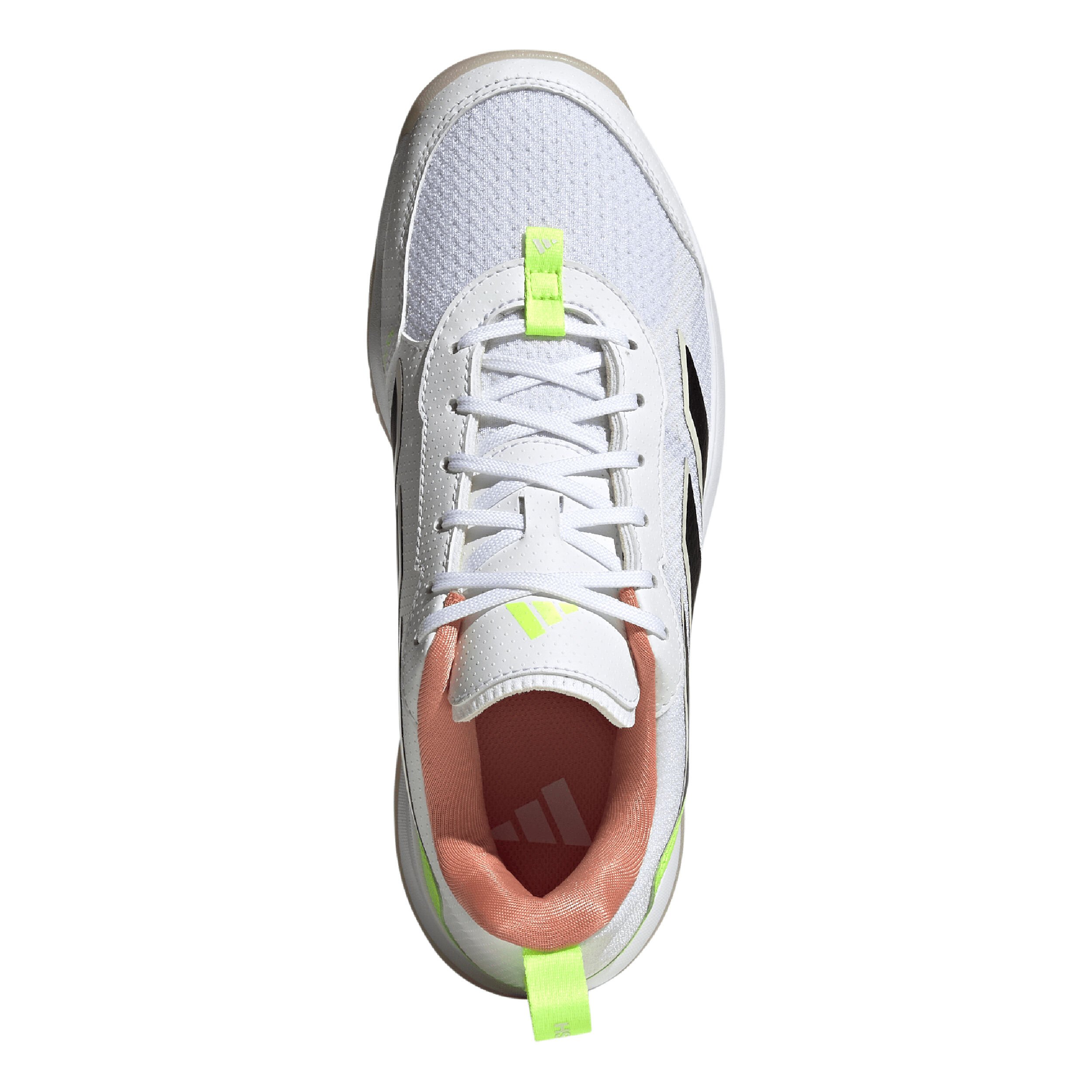 White and neon green shoes online