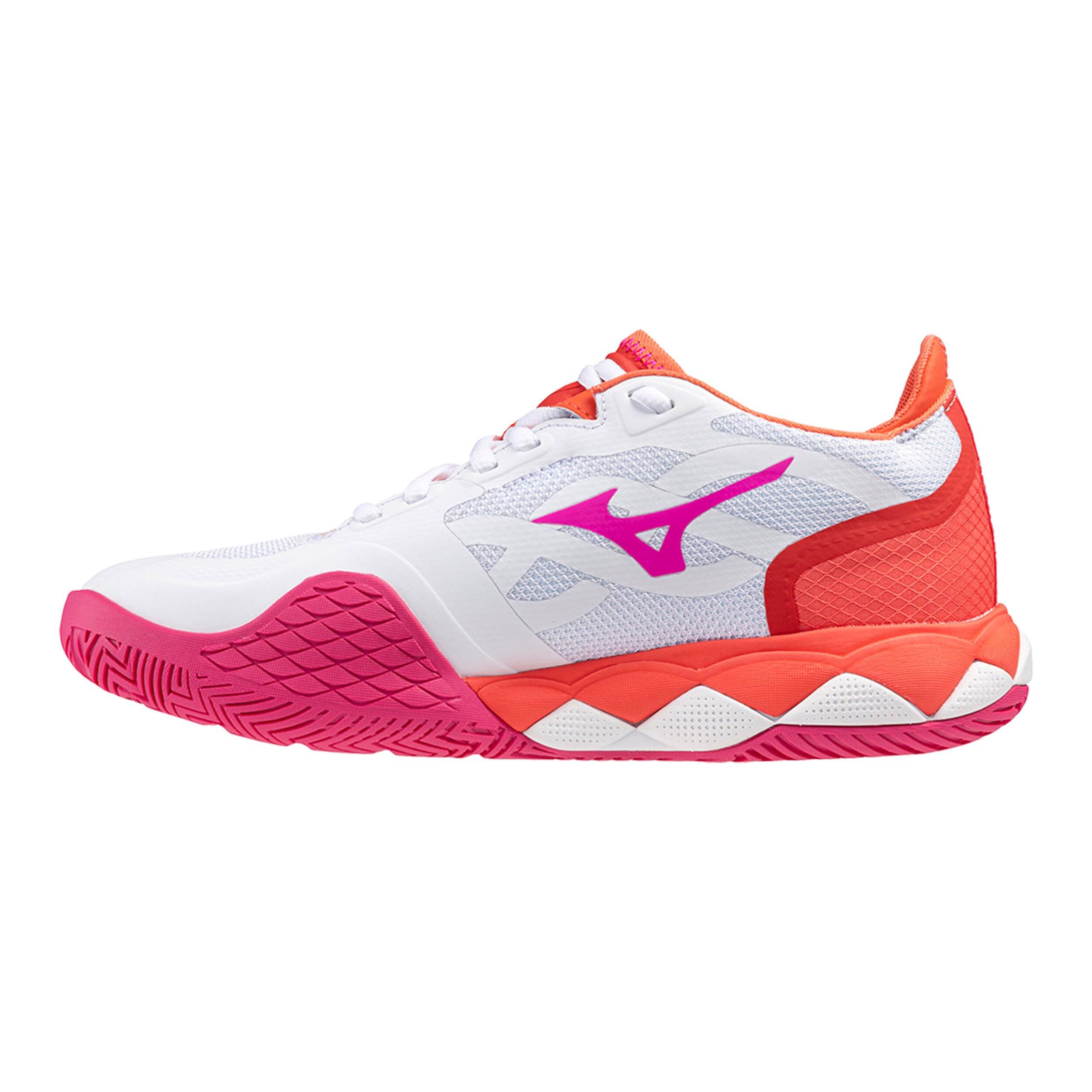 Wave Enforce Tour All Court Shoe Women White Orange
