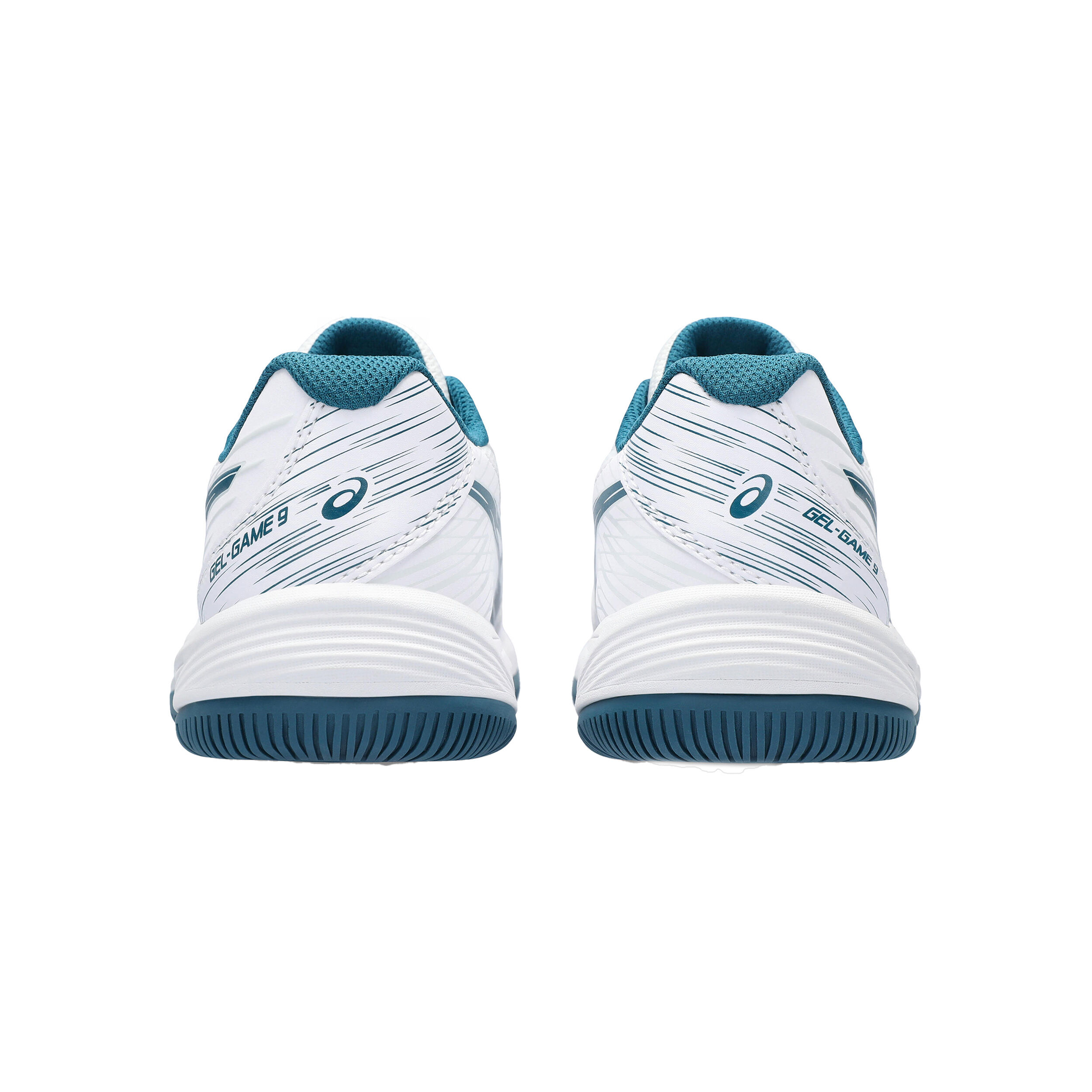 Buy ASICS Gel Game 9 GS All Court Shoe Kids White Petrol online