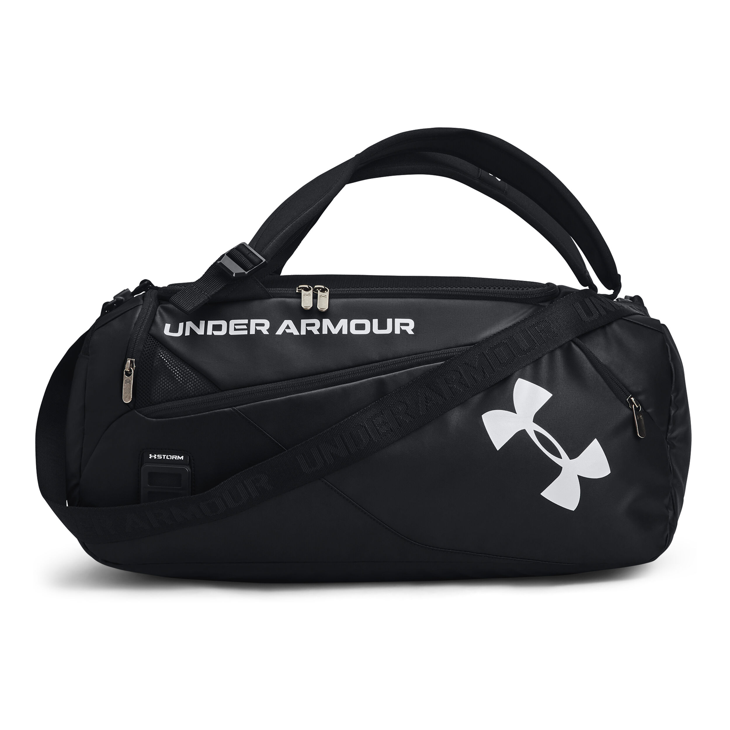 Buy Under Armour Contain Duo SM Duffle Sports Bag Black Silver online Tennis Point COM
