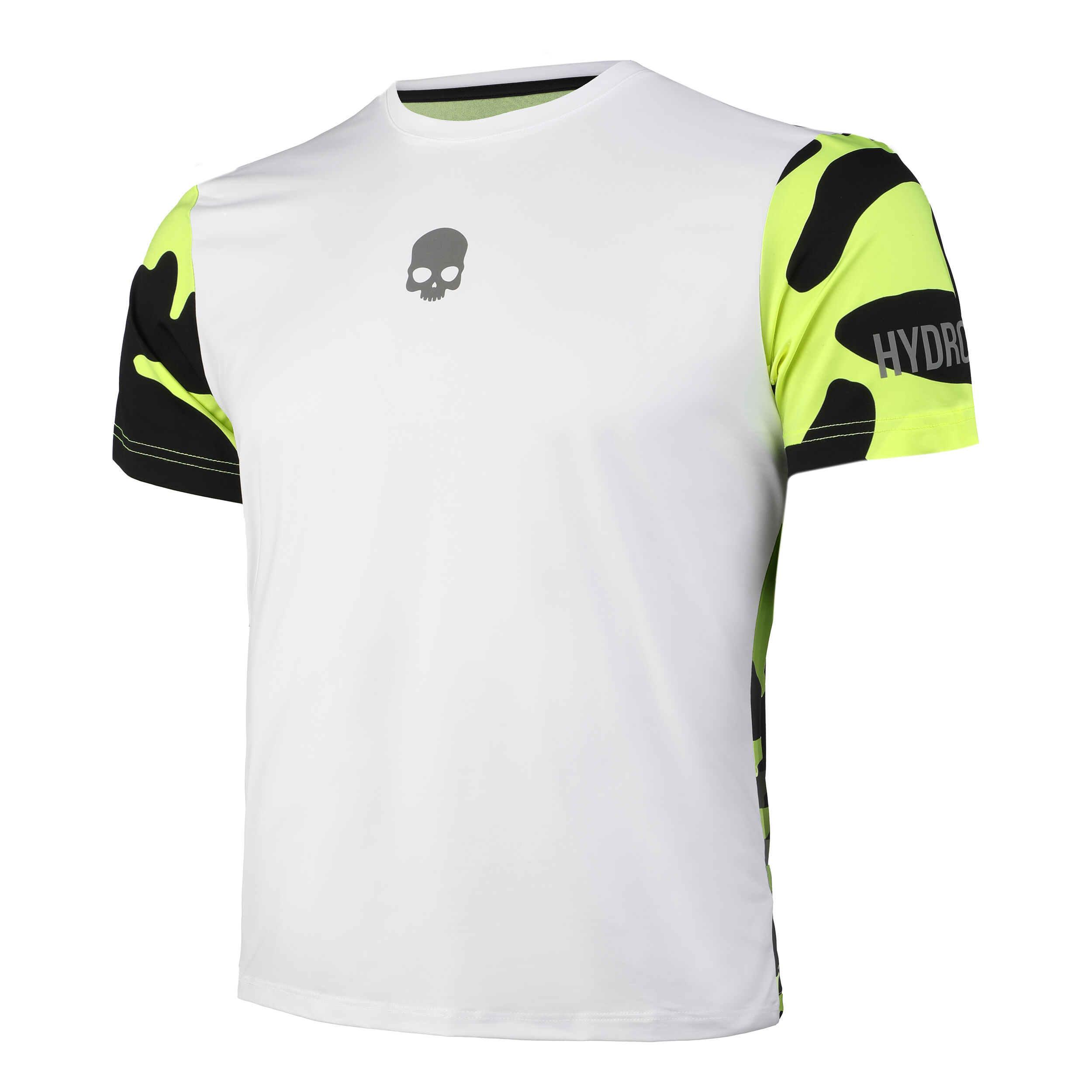 Tech Camo T Shirt Men White Yellow