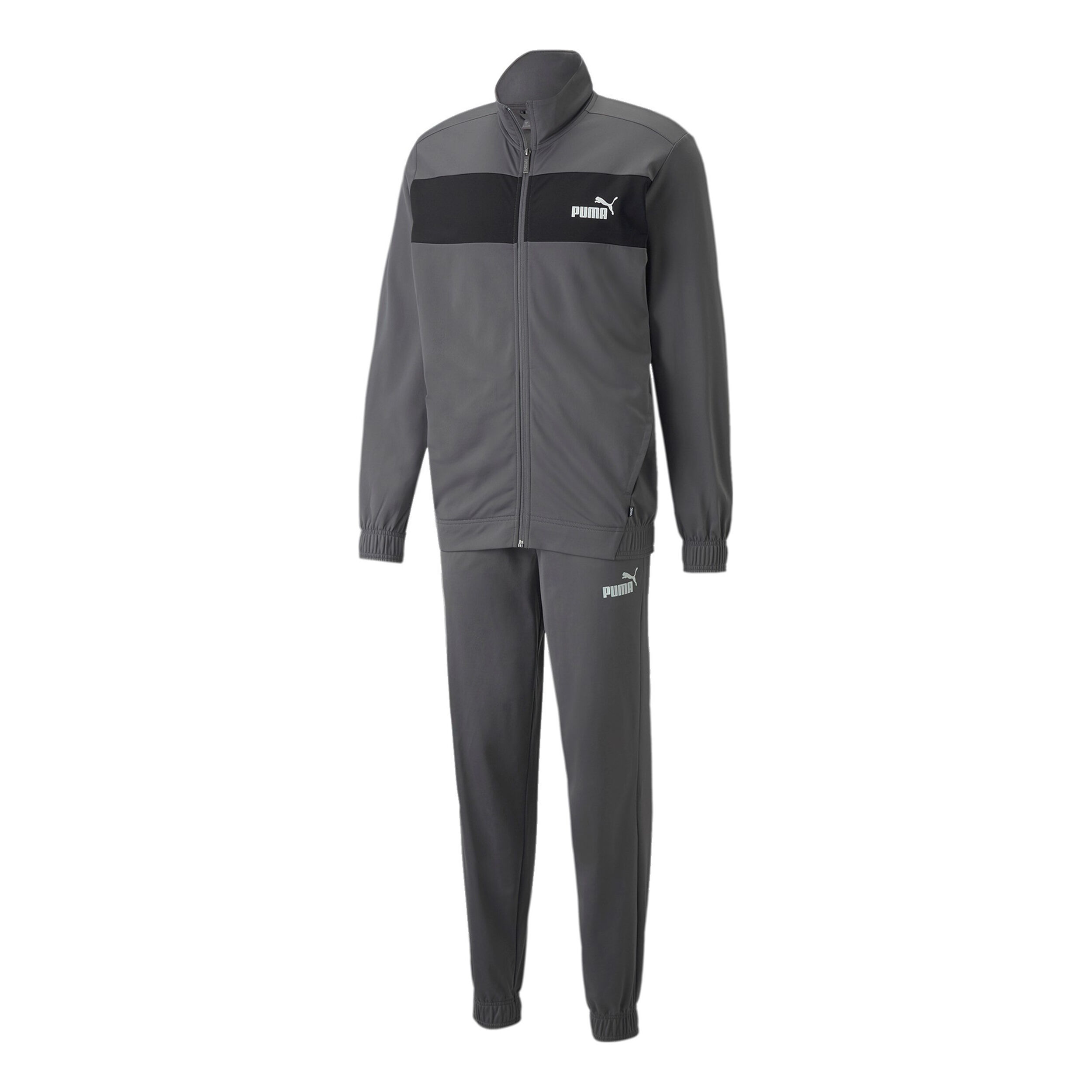Puma grey tracksuit mens sales