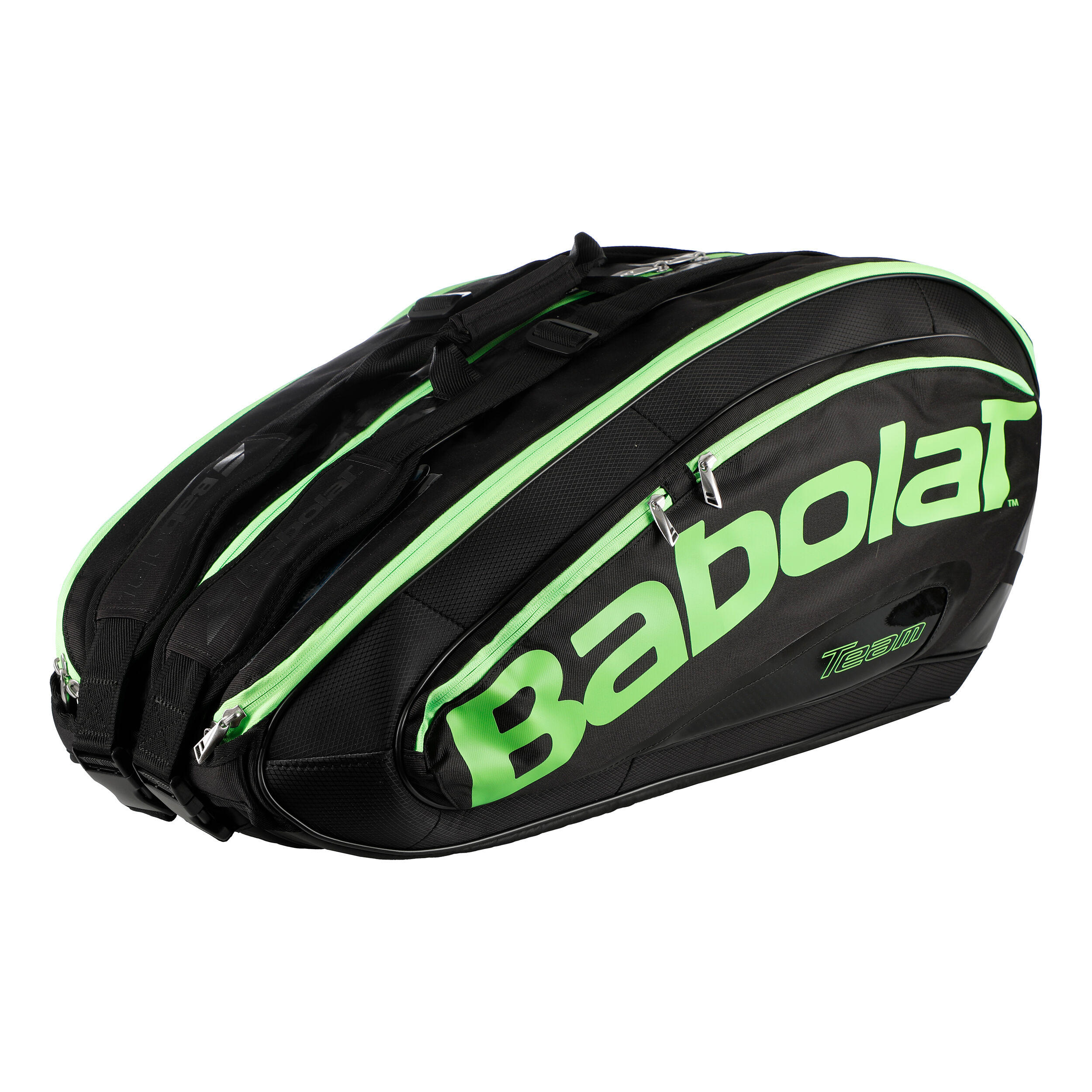 Team Racket Holder X12 Racket Bag Special Edition Black Green