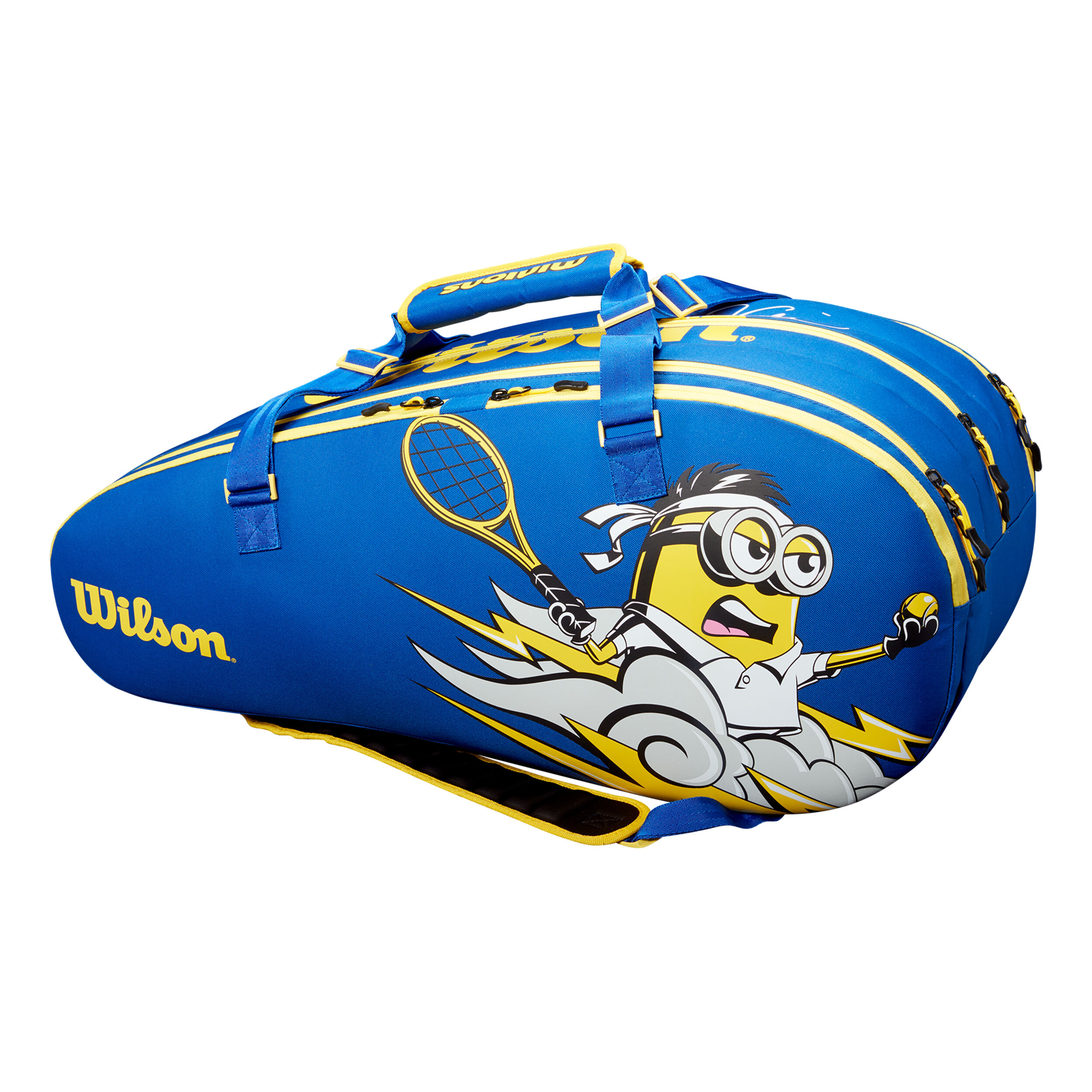 buy Wilson Air Kei Tour Racket Bag 15 Pack - Blue, Yellow online 