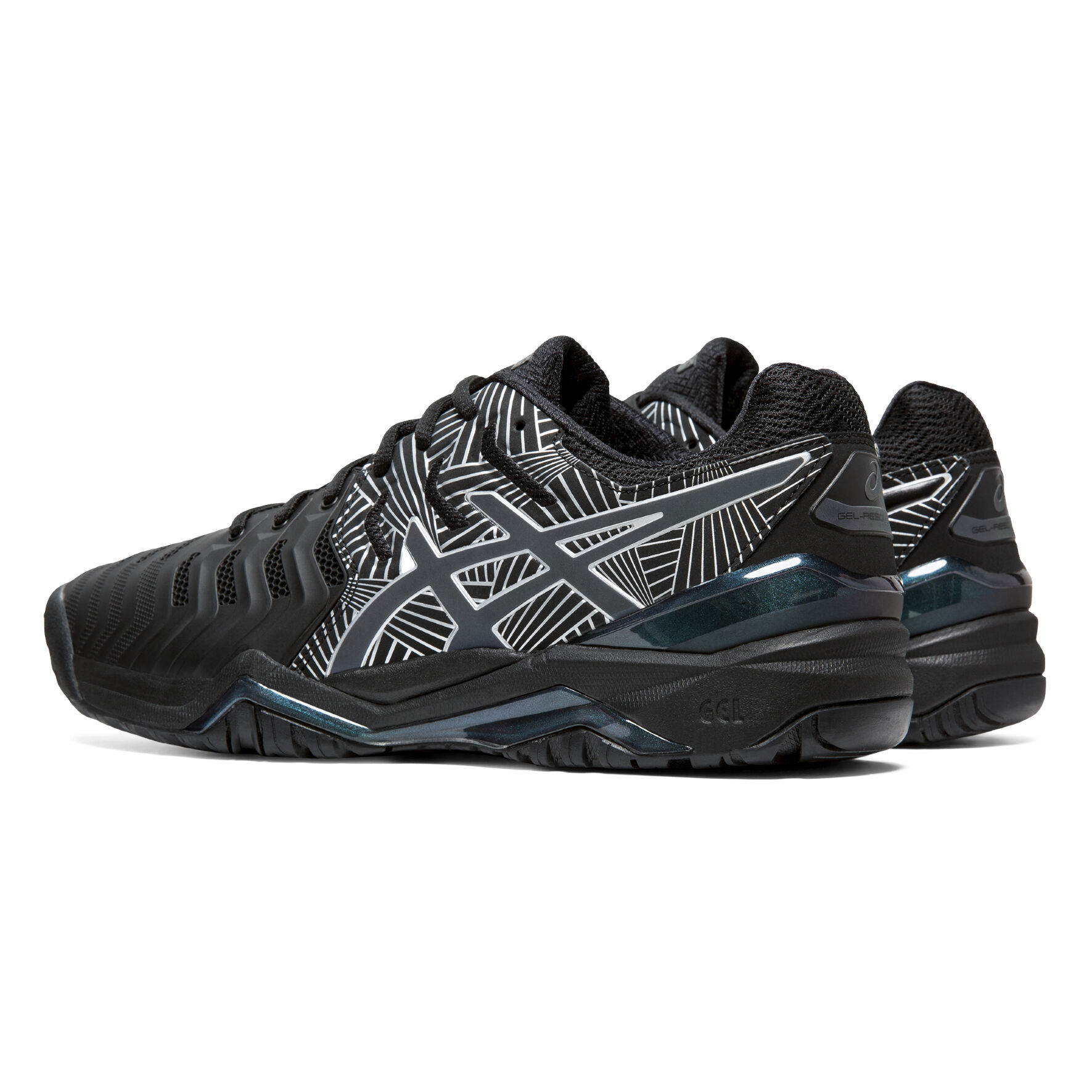 Tênis asics gel resolution 7 preto hotsell