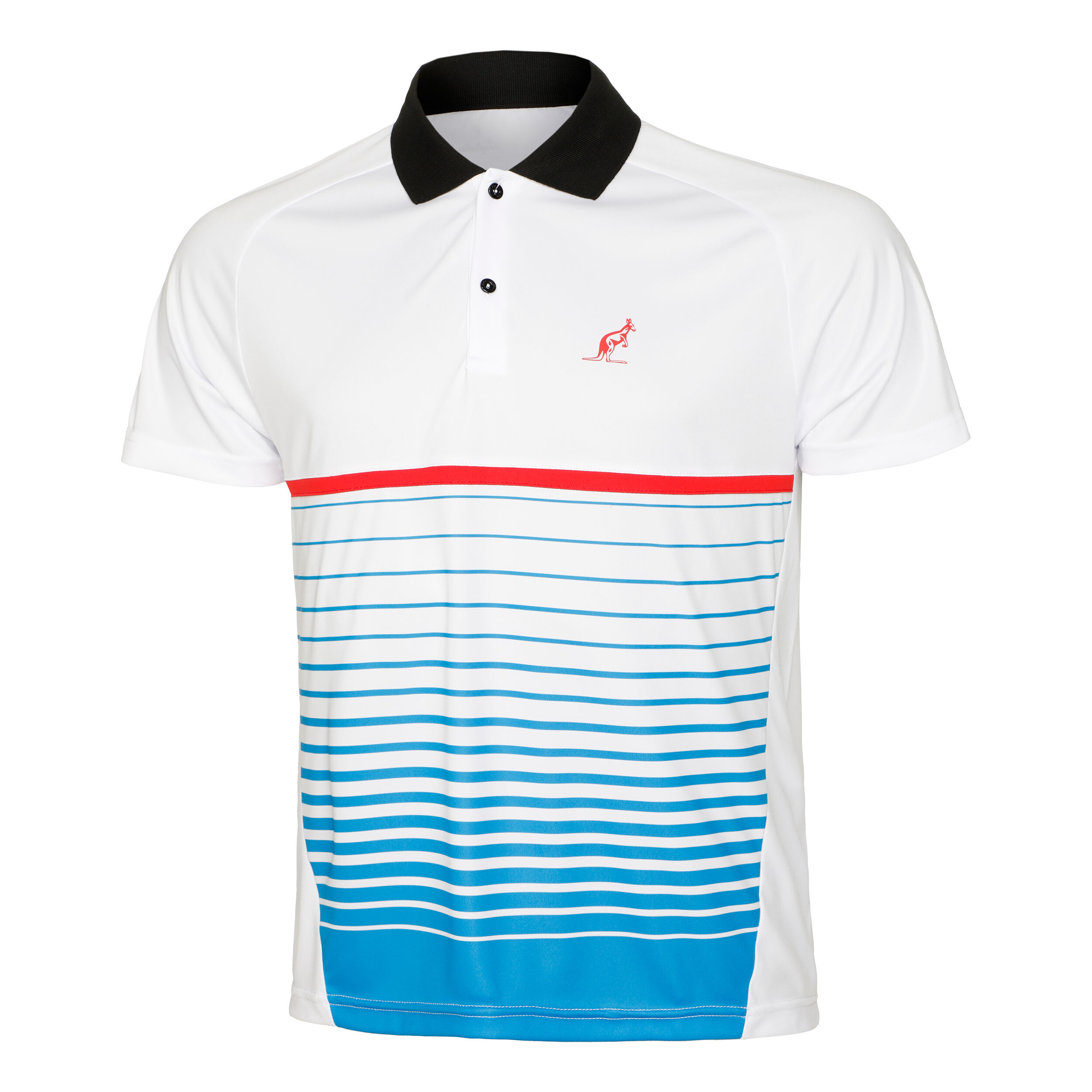 Buy Australian Ace Stampa Polo Men White Blue online Tennis