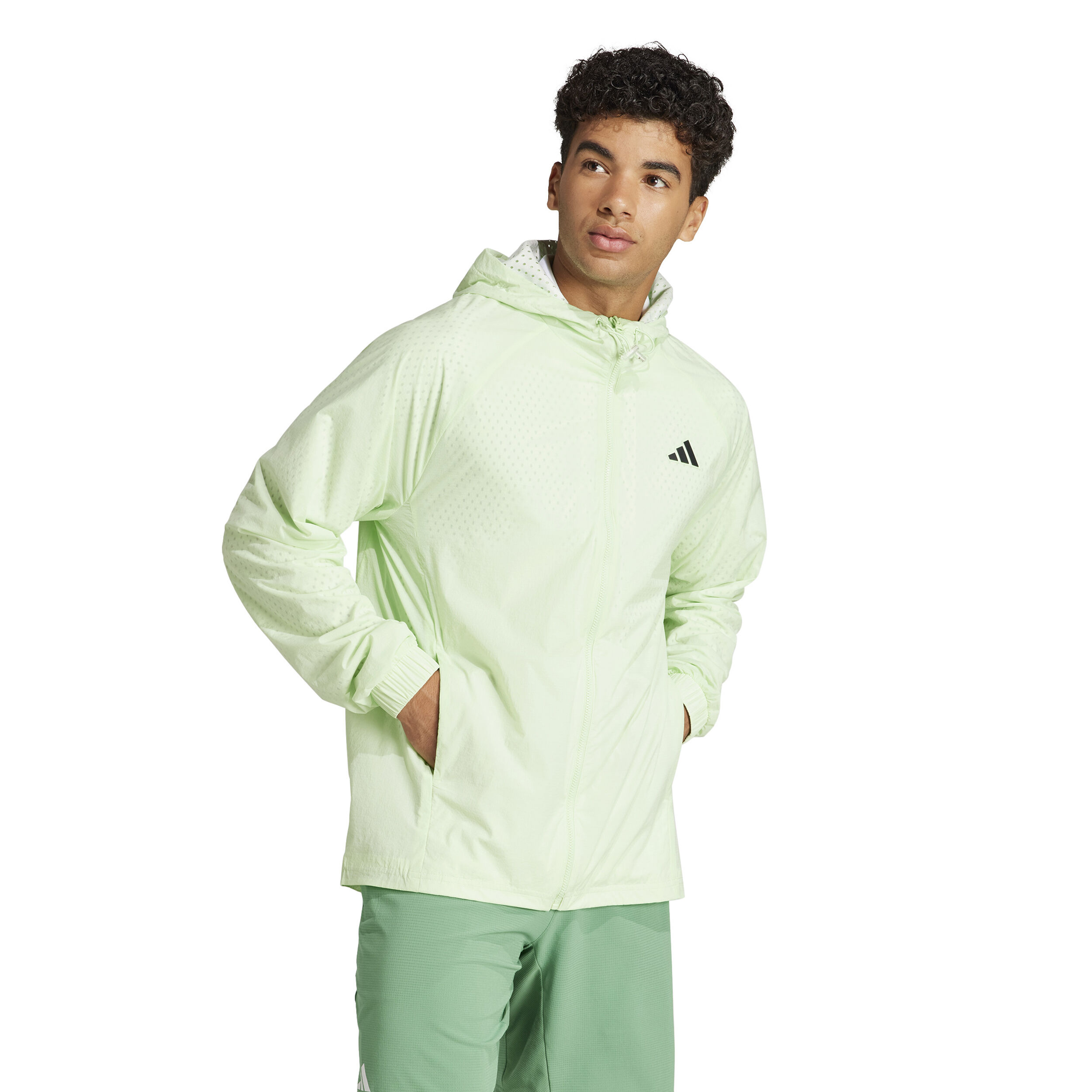 Buy adidas Cover up Pro Zip Hoodie Men Light Green online Tennis Point COM