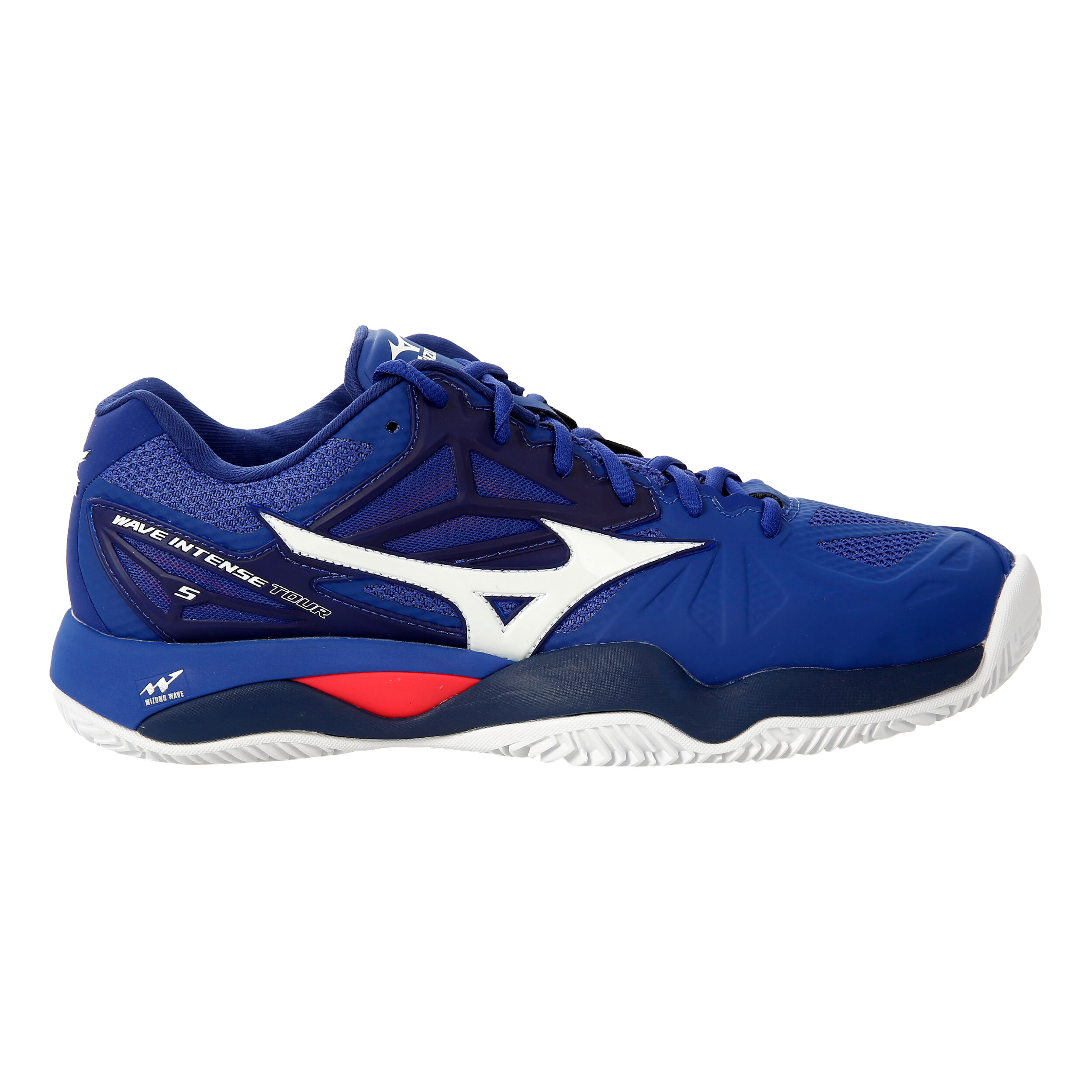 Wave Intense Tour 5 Clay Court Shoe Men Dark Blue White