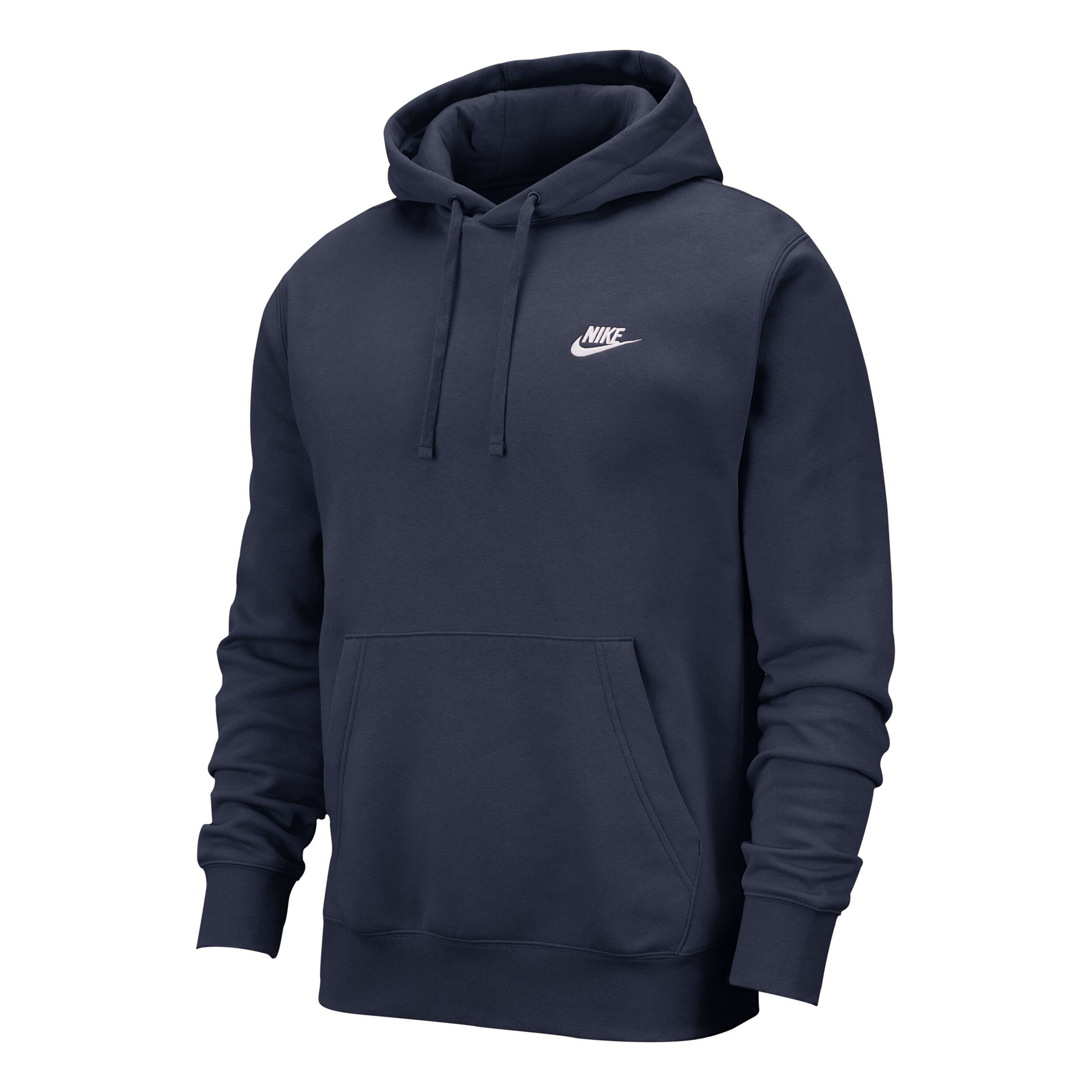 Navy blue and white nike hoodie top