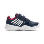 K-Swiss Tennis shoes K-Swiss Court Express Strap Omni All court shoe Kids-dark blue,white