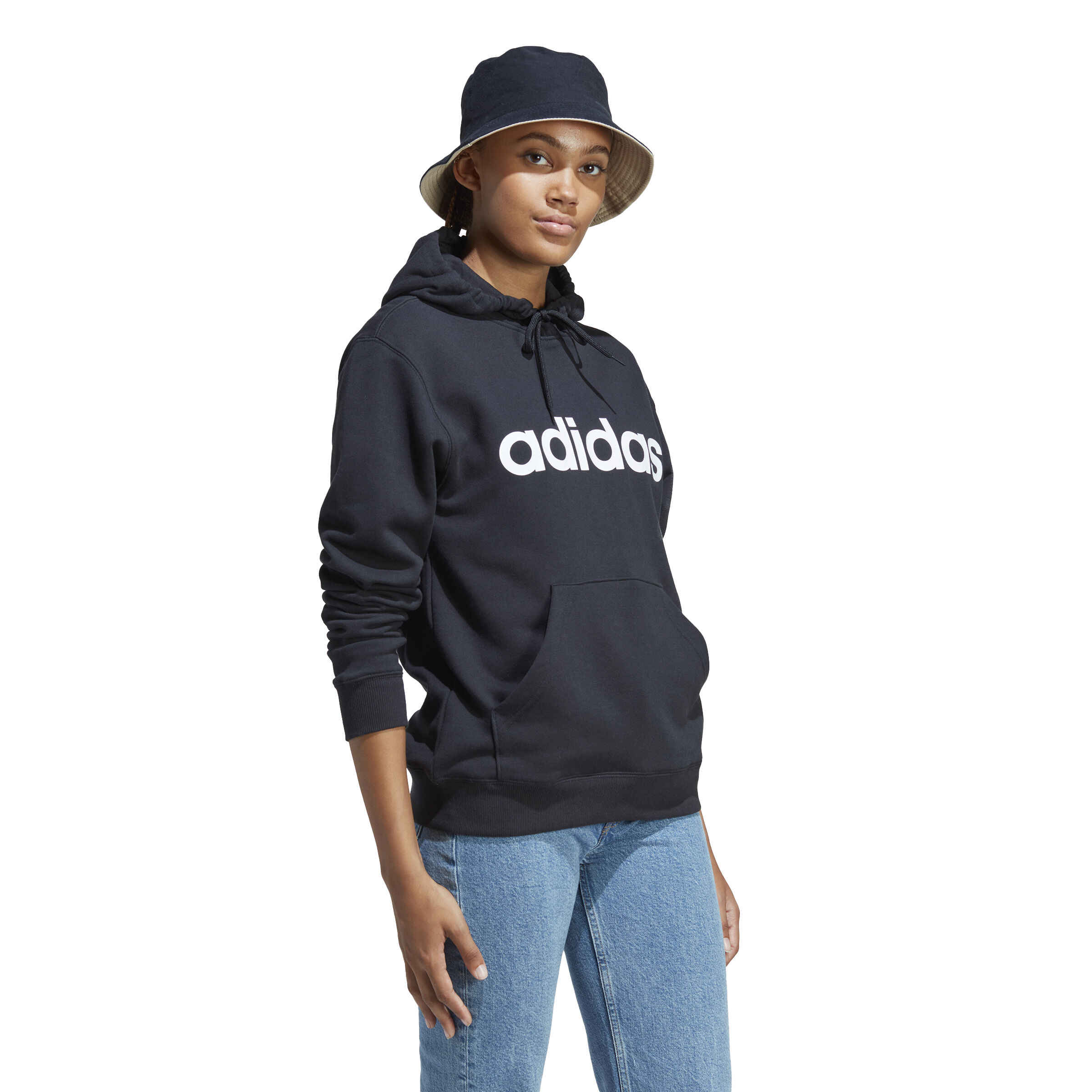 Adidas essentials linear hoodie online