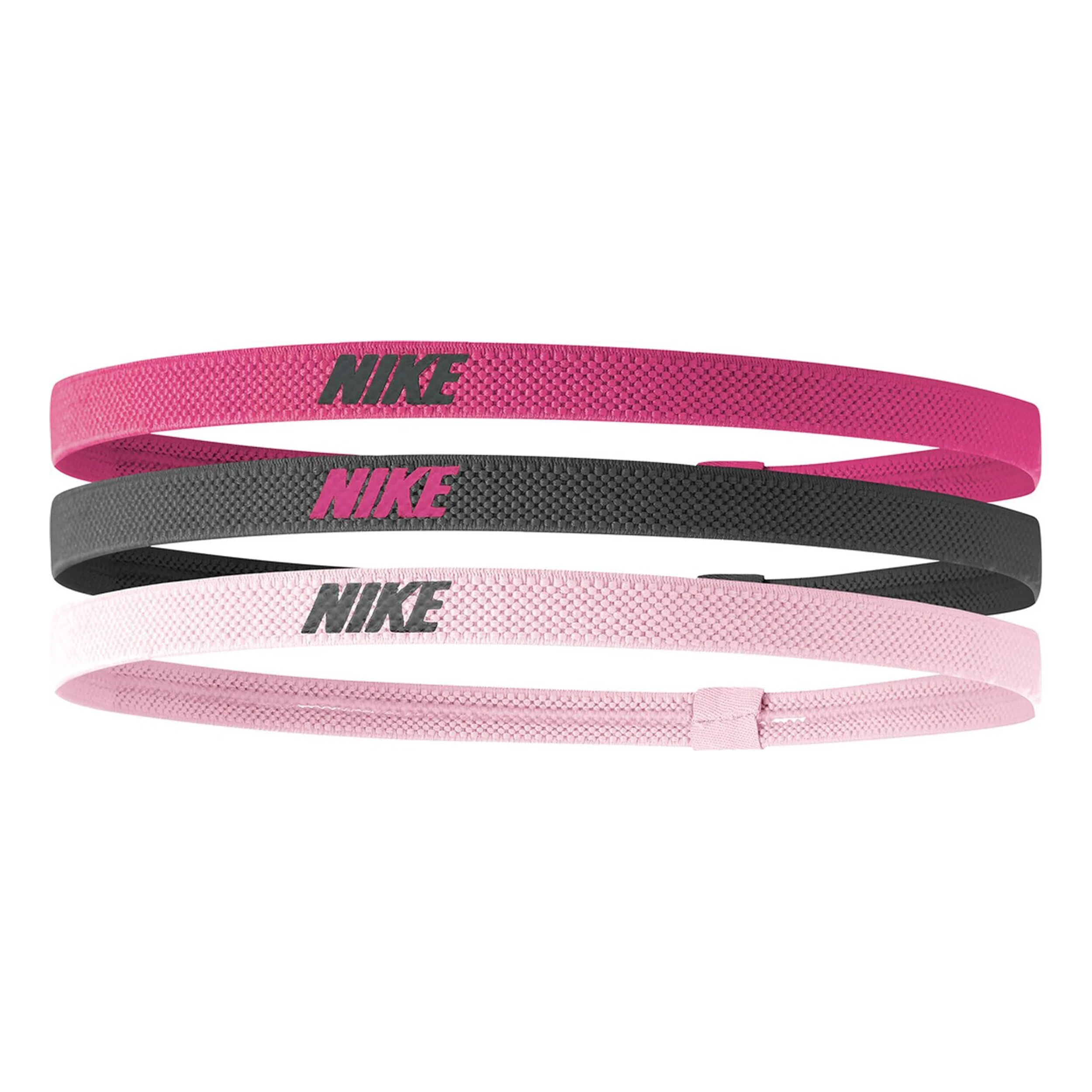 Elastic 2.0 Hair Band 3 Pack Pink Multicoloured