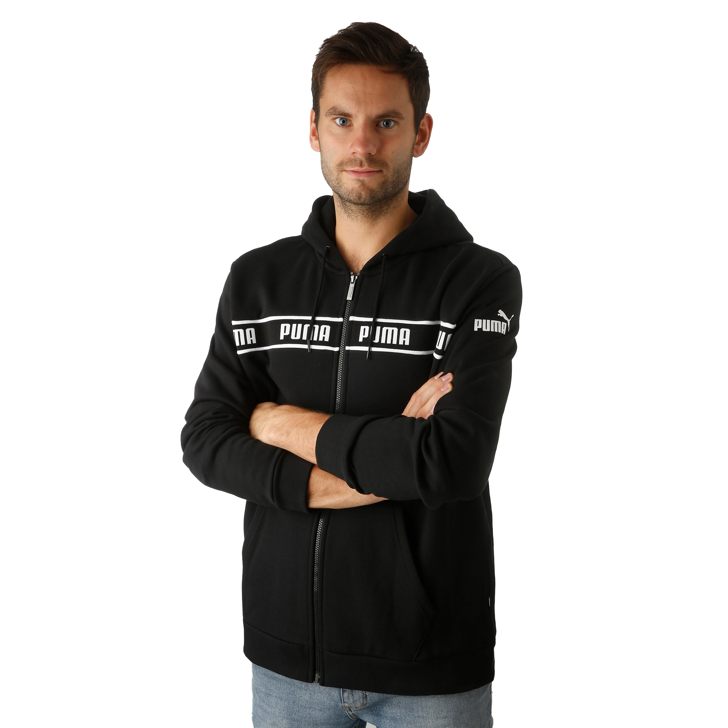 Buy Puma Amplified FL Running Jacket Men Black White online Tennis Point COM