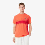 Lacoste Clothing Lacoste Djokovic T-Shirt Men - coral, red