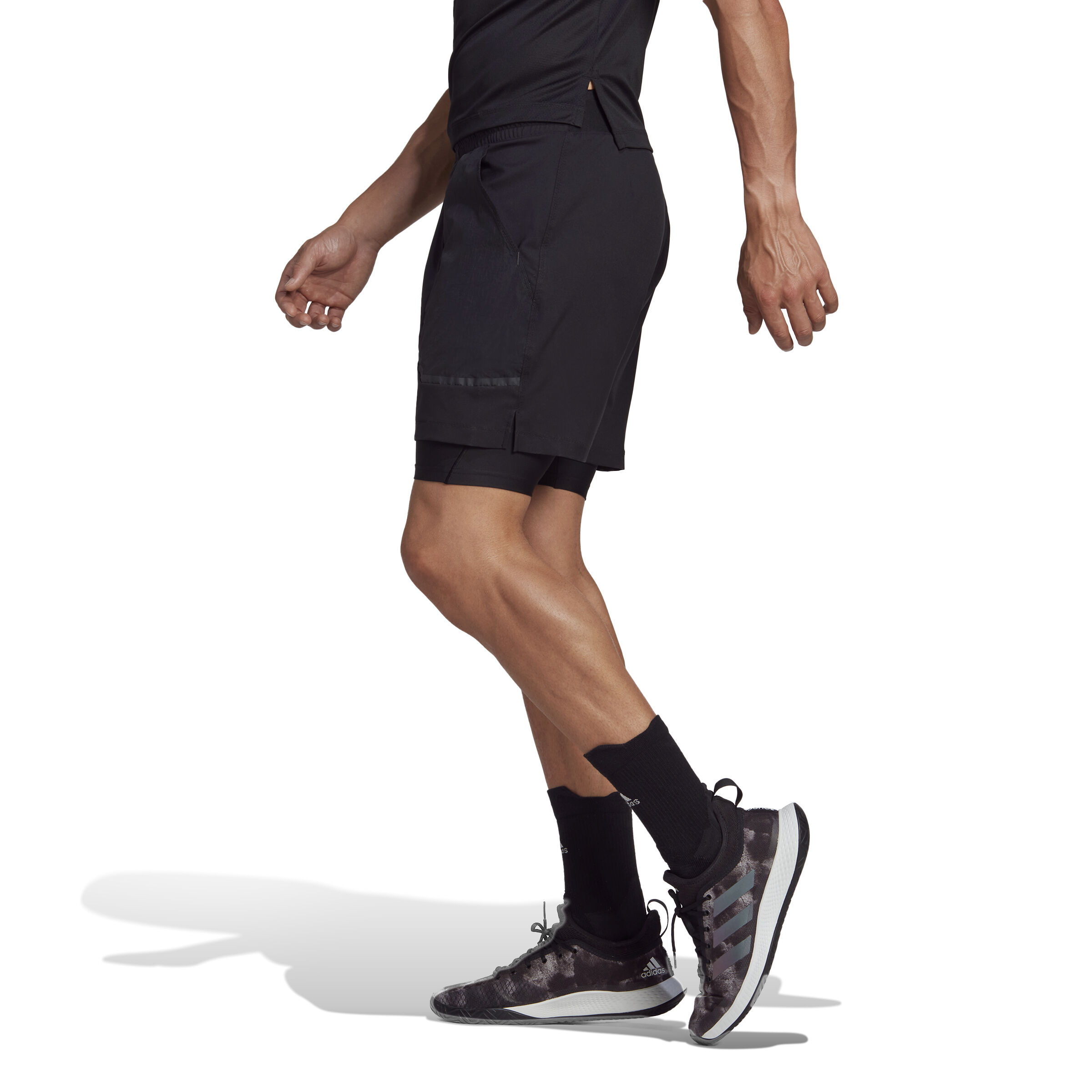 Buy adidas US Series 2in1 Shorts Men Black online | Tennis