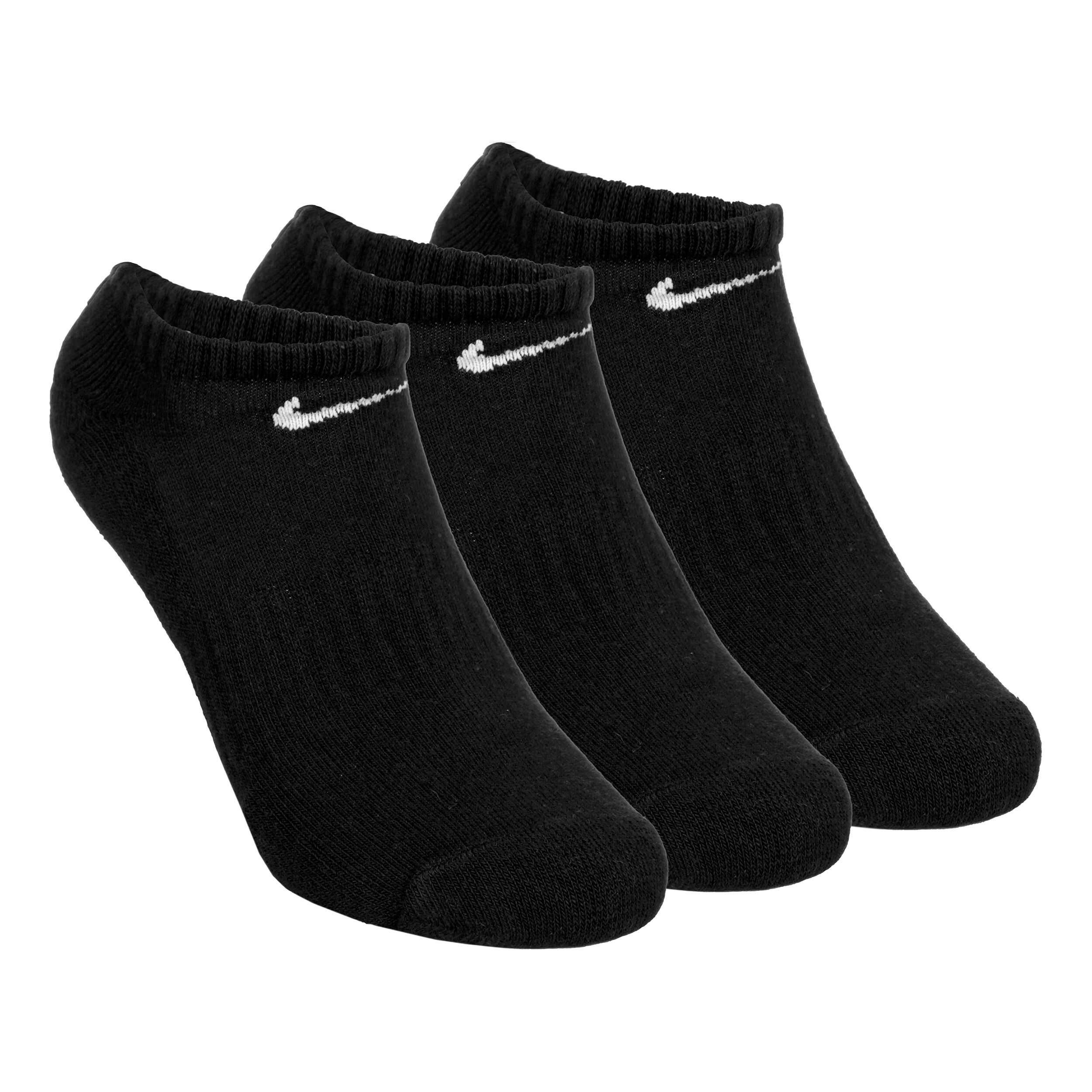Buy Nike Everyday Lightweight No Show Sports Socks 3 Pack Black White online Tennis Point COM