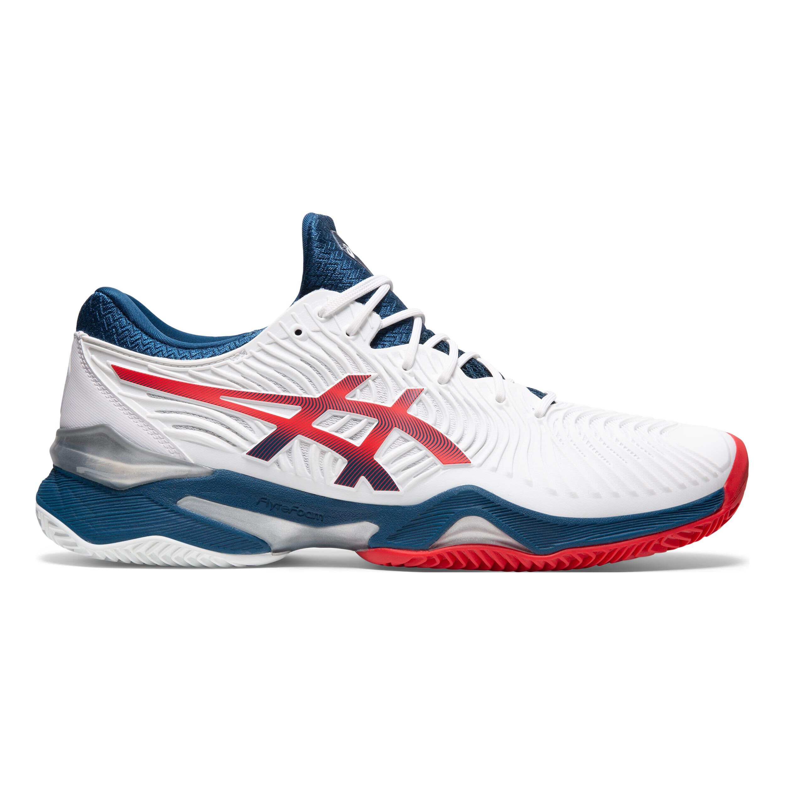 Buy ASICS Court FF 2 Clay Court Shoe Men White Blue online Tennis Point COM