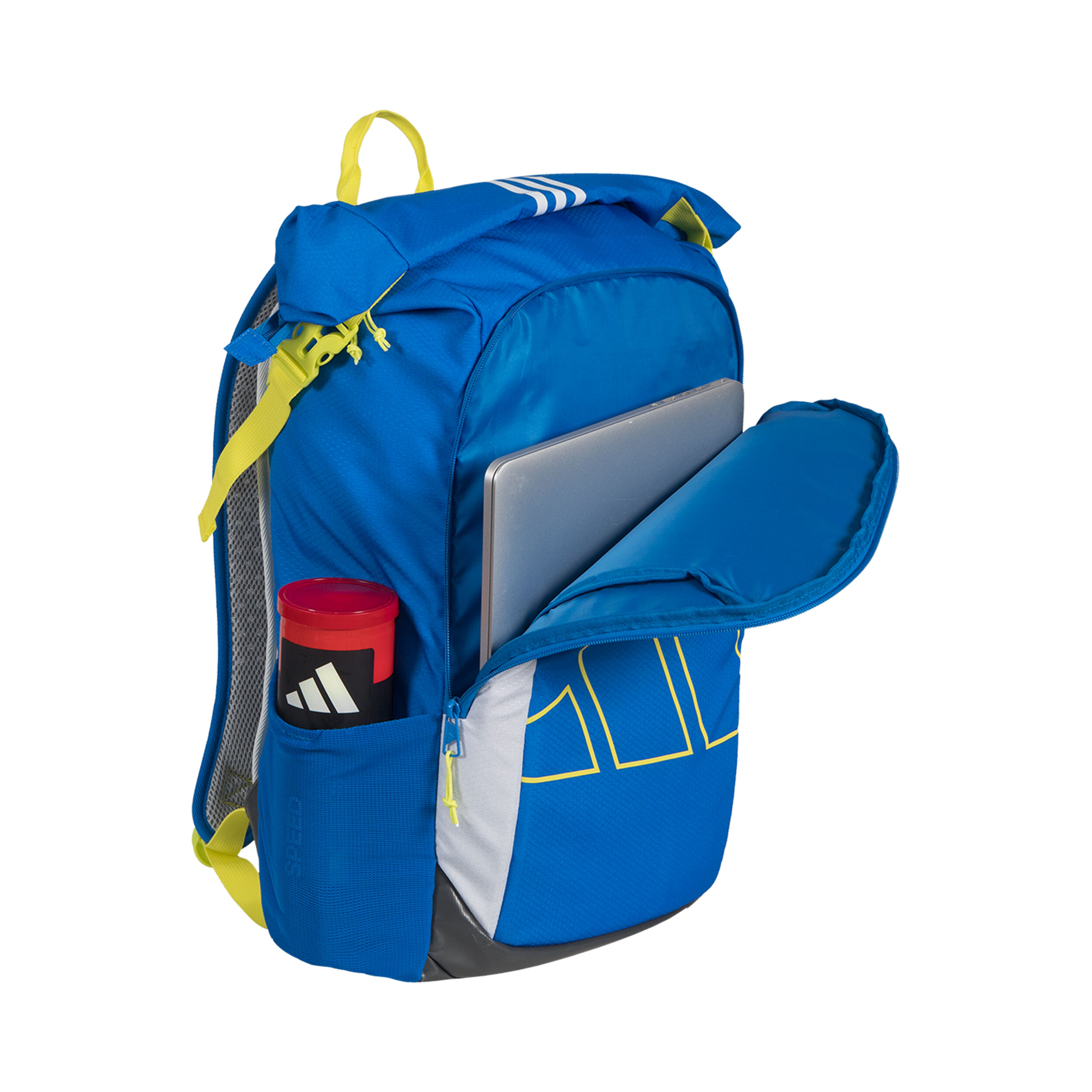 Blue and yellow adidas backpack online