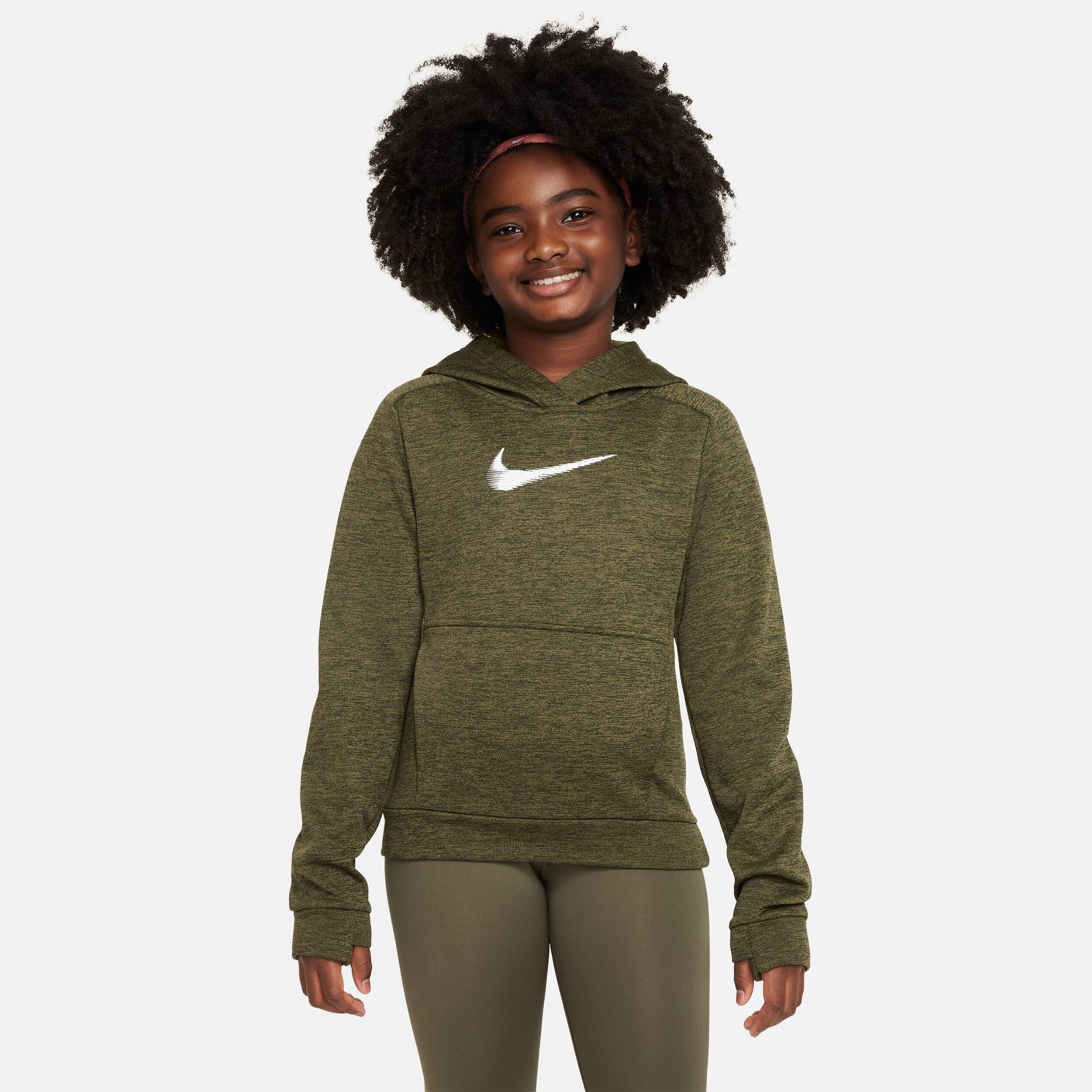 Nike therma olive cheap
