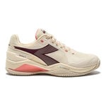 Diadora Tennis shoes Diadora  Blushield Torneo 3 Clay court shoe Women-white,dark red