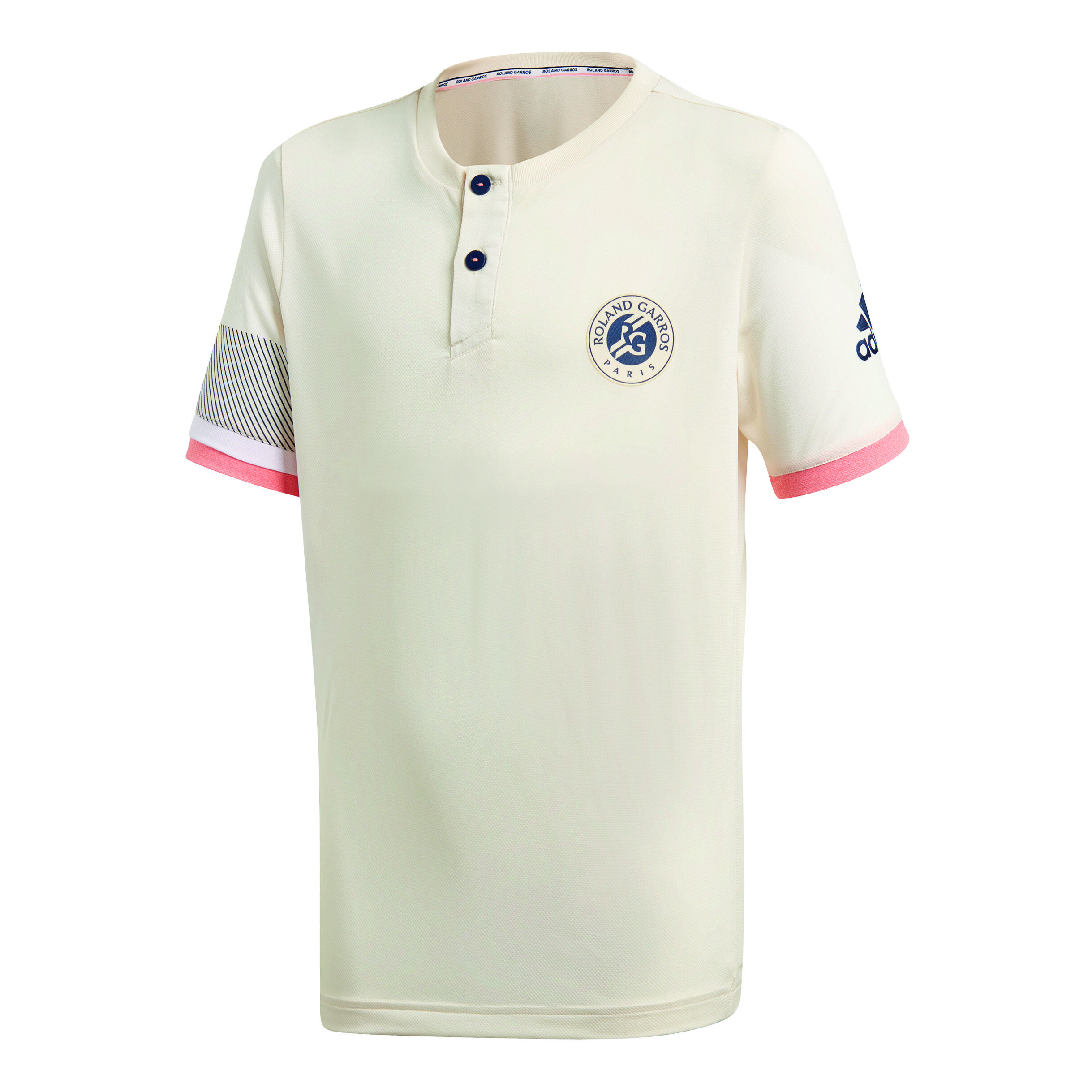 Roland Garros T Shirt Boys Beige Coral