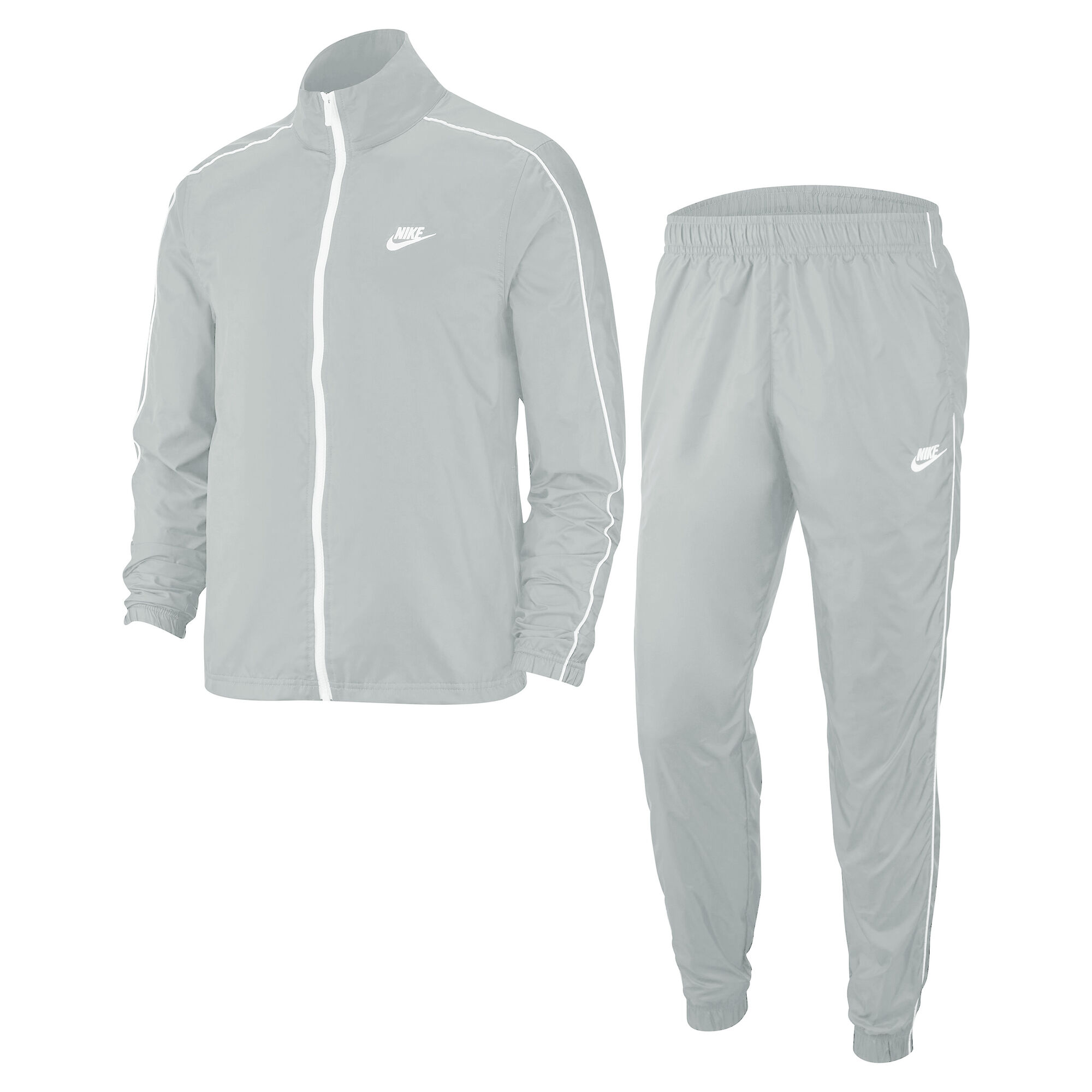 Buy Nike Sportswear Woven Tracksuit Men Grey, White online | Tennis Point  COM
