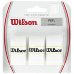 Wilson Overgrips Wilson Pro Overgrip Perforated 3 Pack-White