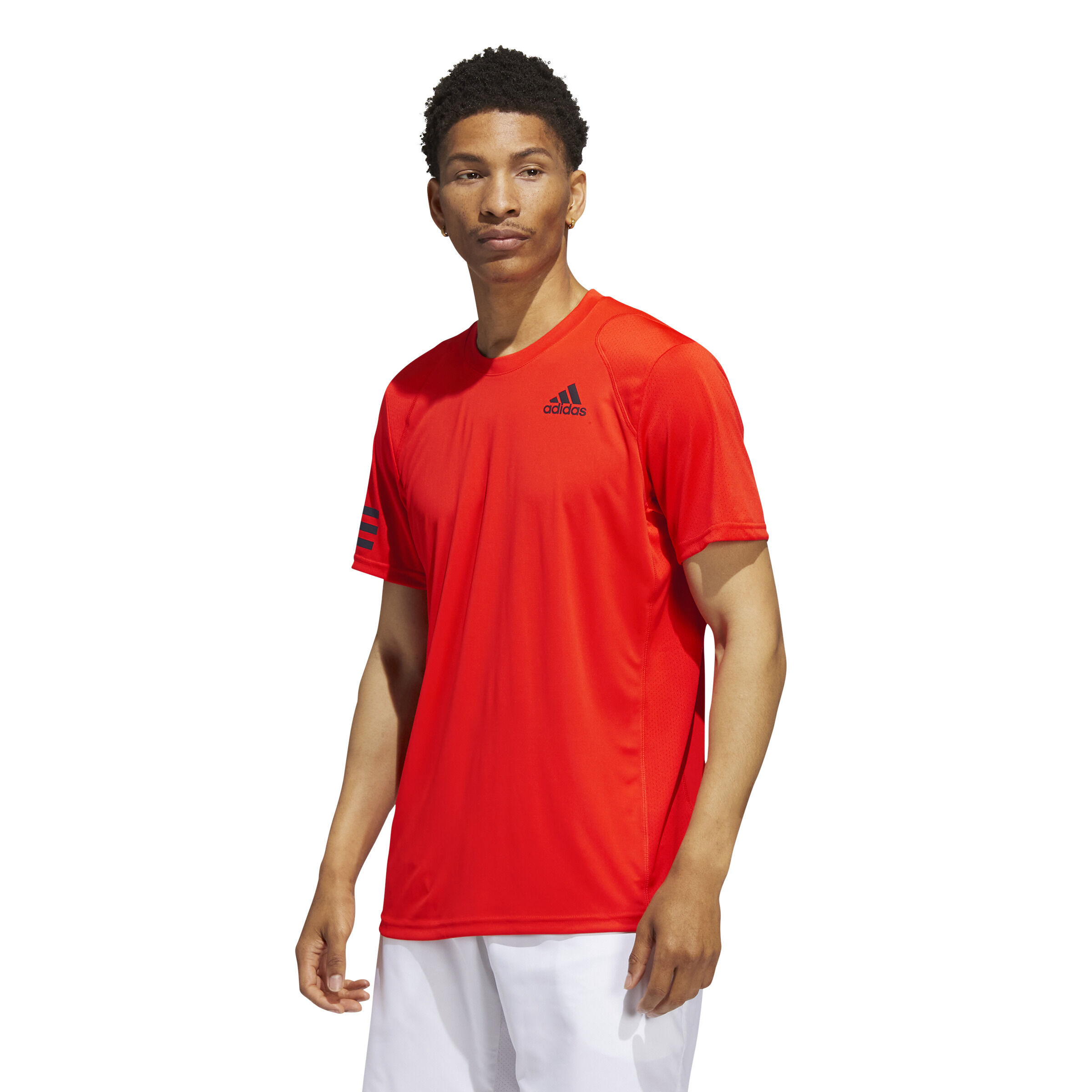 Buy adidas Club 3 Stripes T Shirt Men Orange online Tennis Point COM