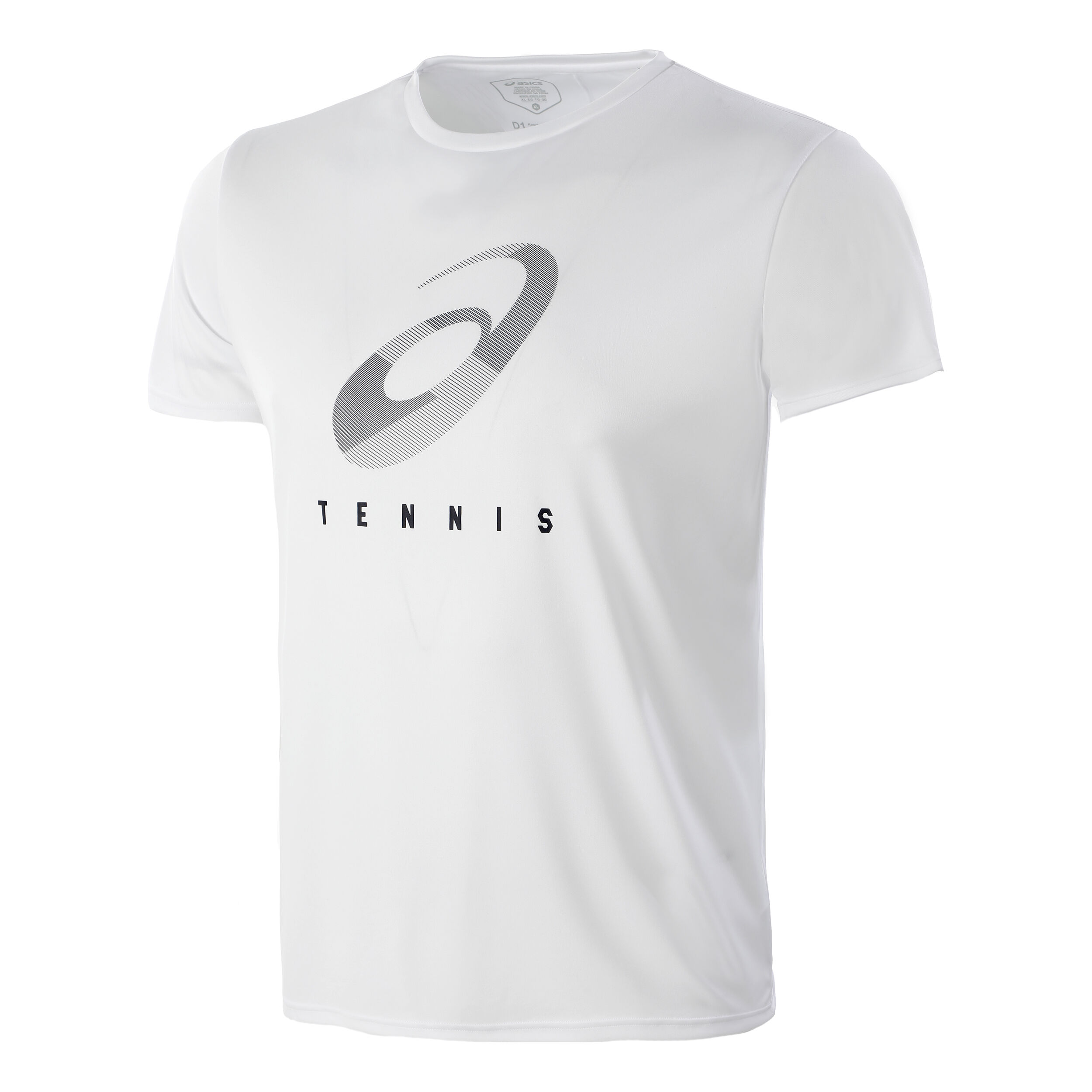 Practice Spiral T Shirt Men White Dark Blue