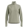 Essential Thermal Midlayer 1/2 Zip Running Shirt Women-Olive