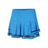 Long Pleat Tier Skirt Women-Blue,Black