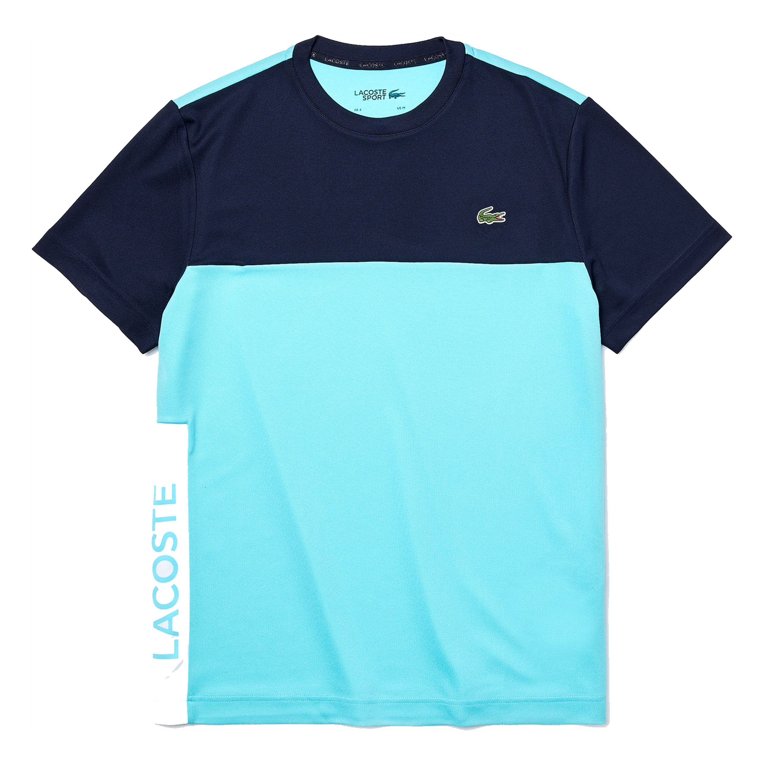 T shirt outlet bleu lacoste