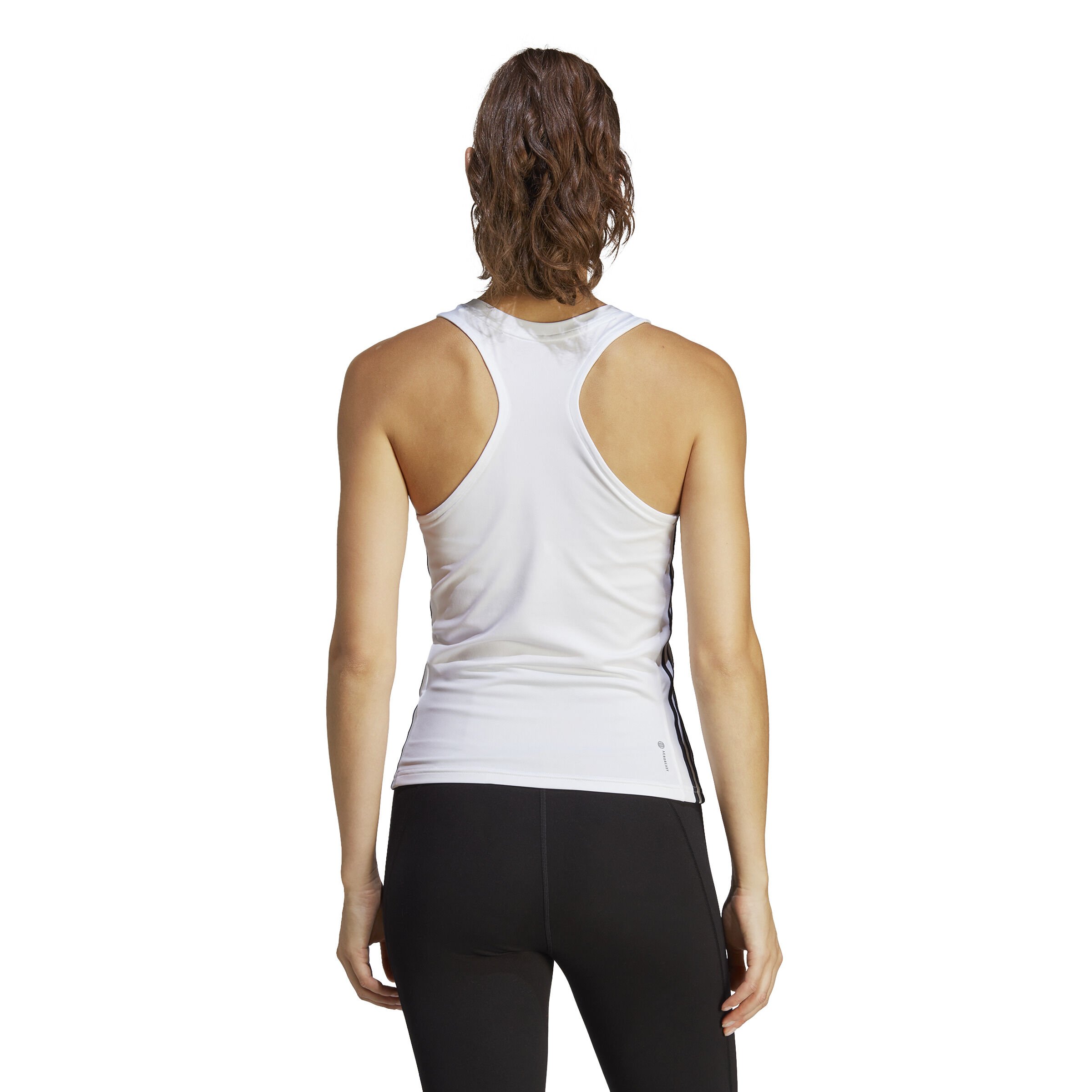 Essentials AEROREADY Train Regular 3 Stripes Tank Top Women White Black