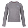 Mirella Basic Crew Sweatshirt Women-Lightgrey,White