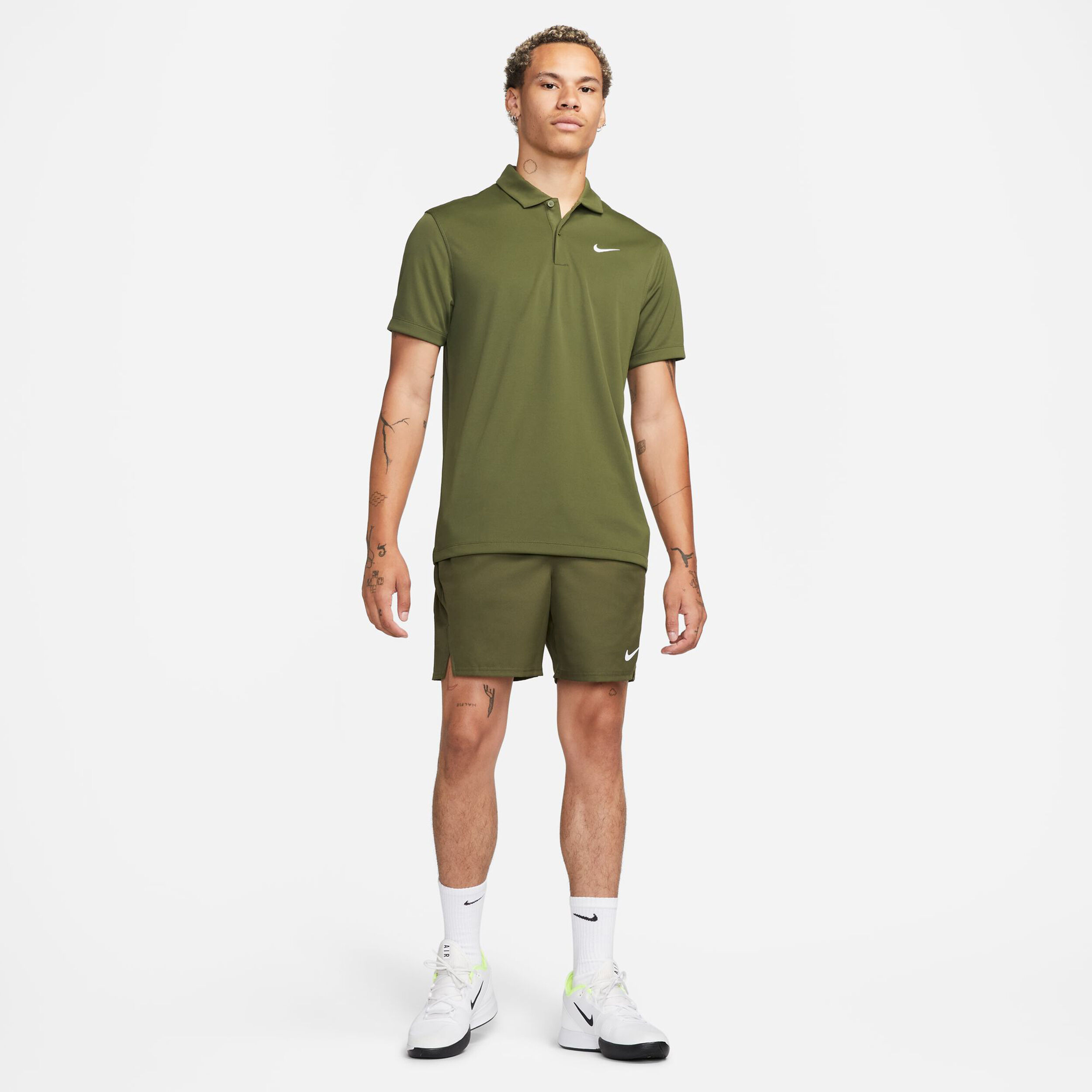 Olive green cheap nike polo