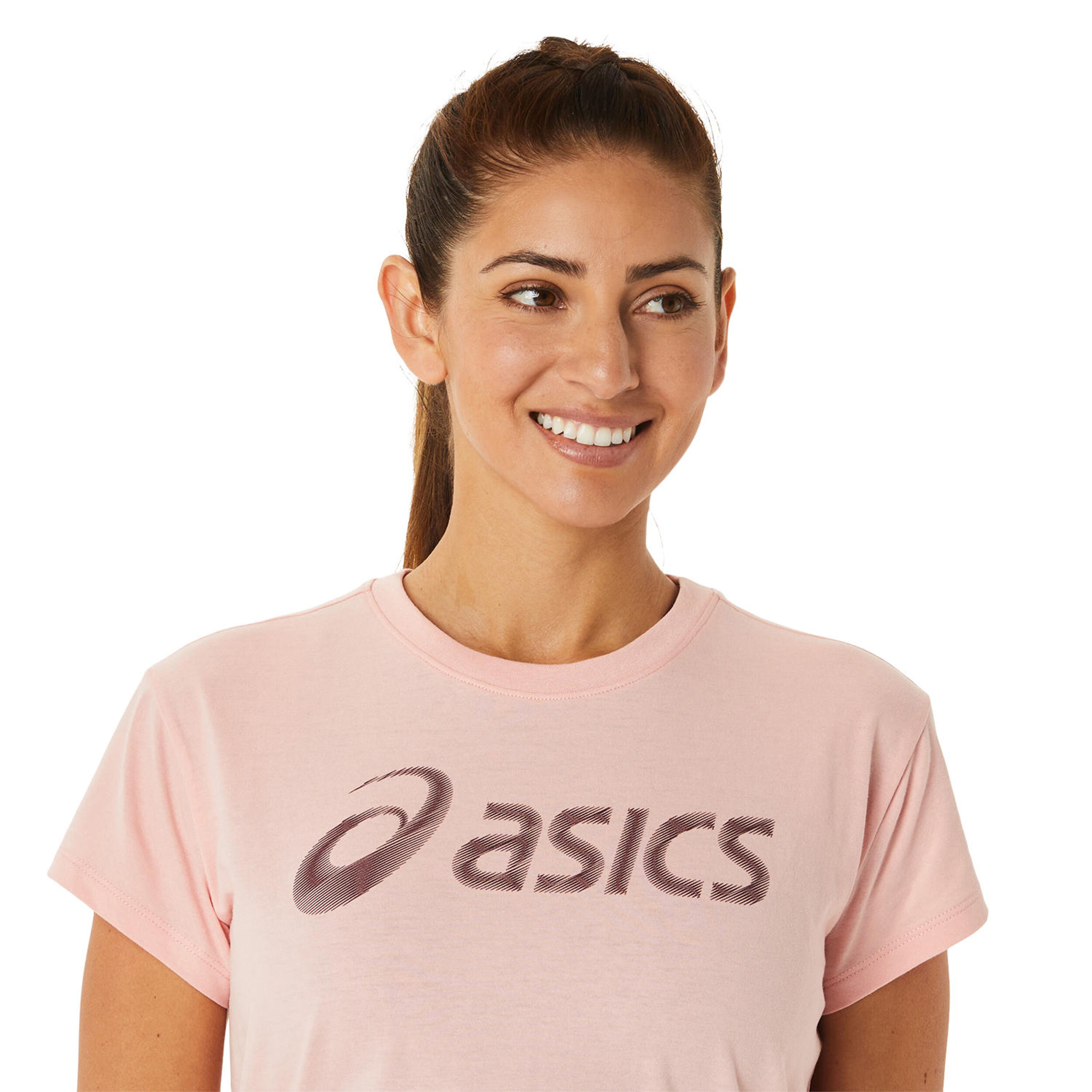 Big Logo II T Shirt Women Apricot