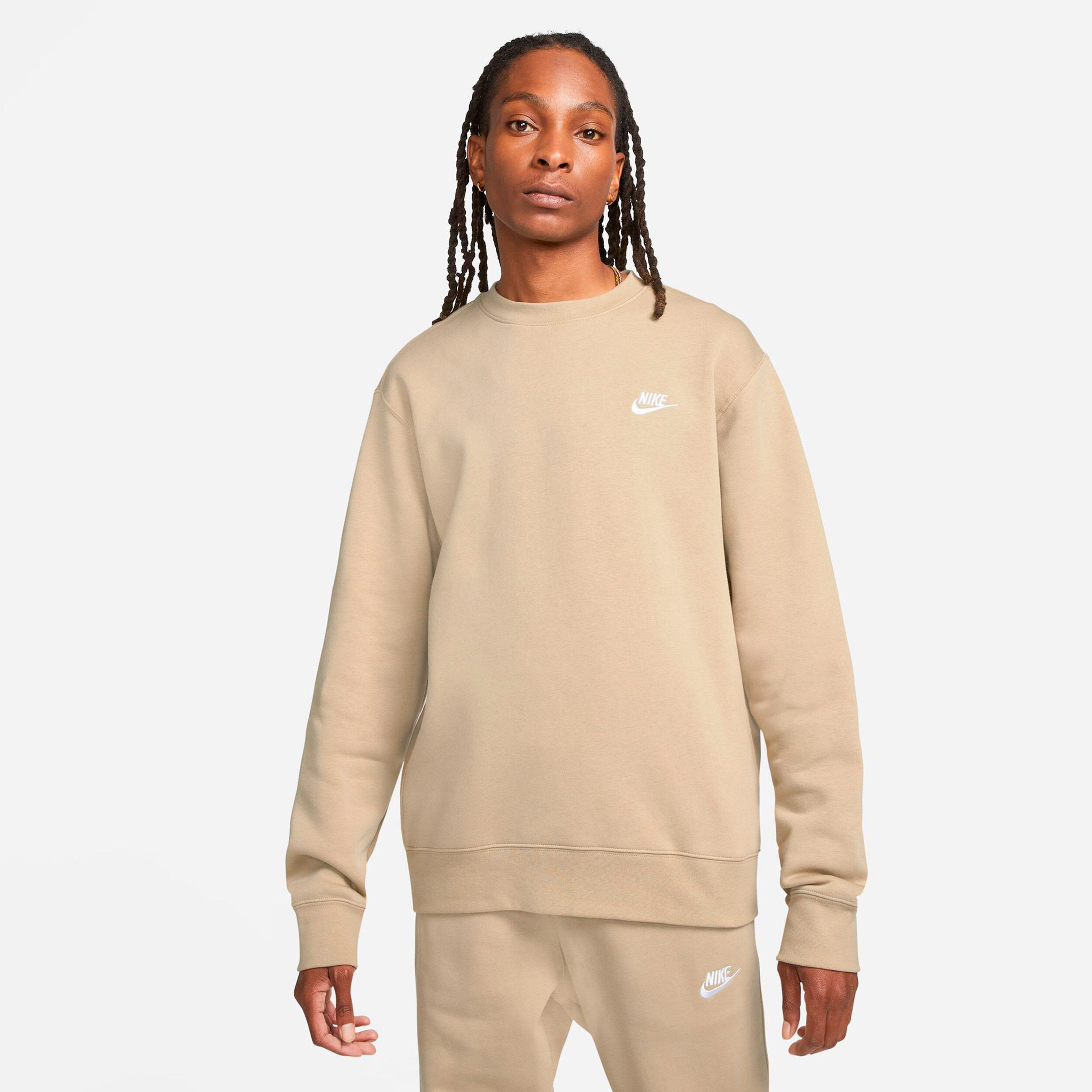 Mens beige nike 2025 sweatshirt