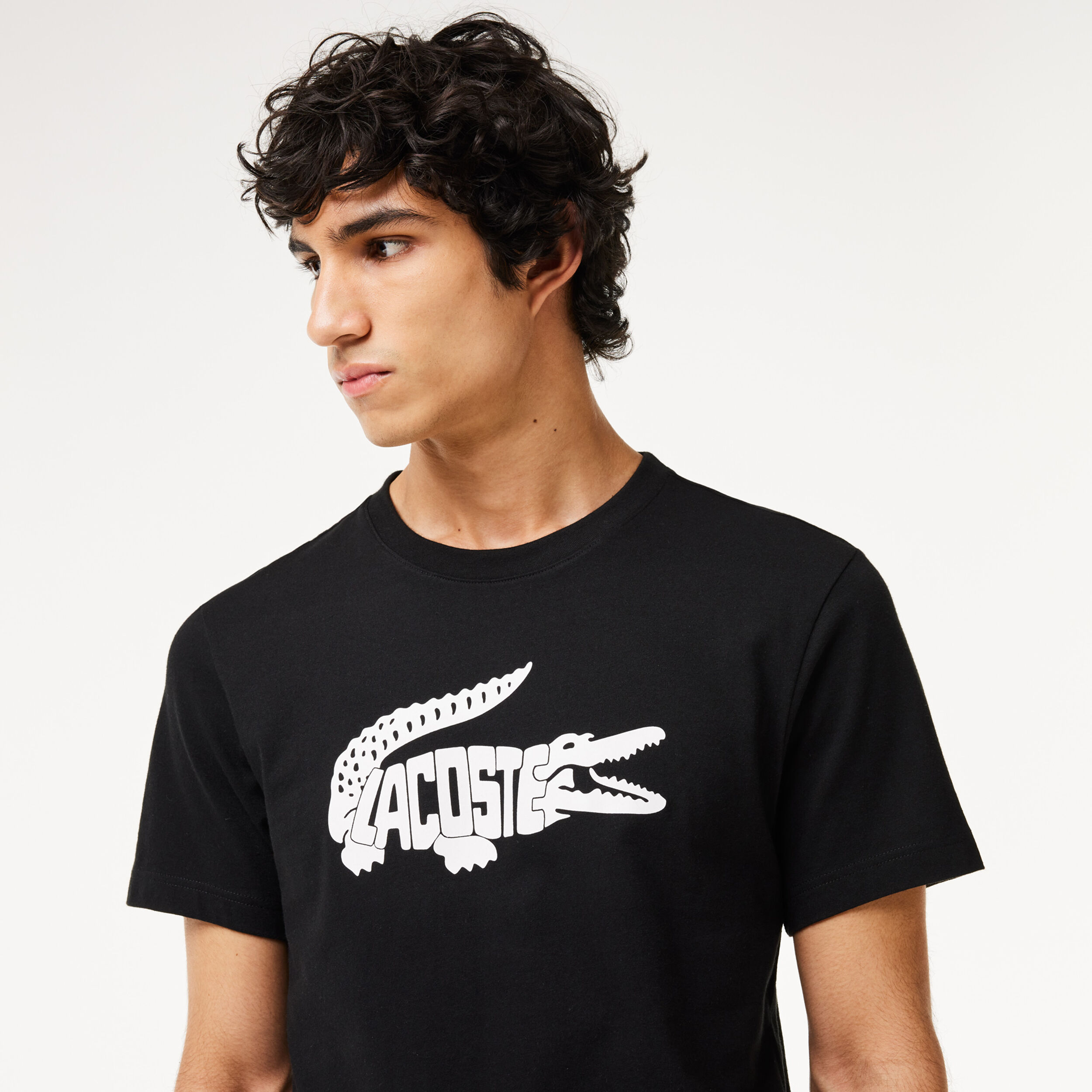 T Shirt Men Black White
