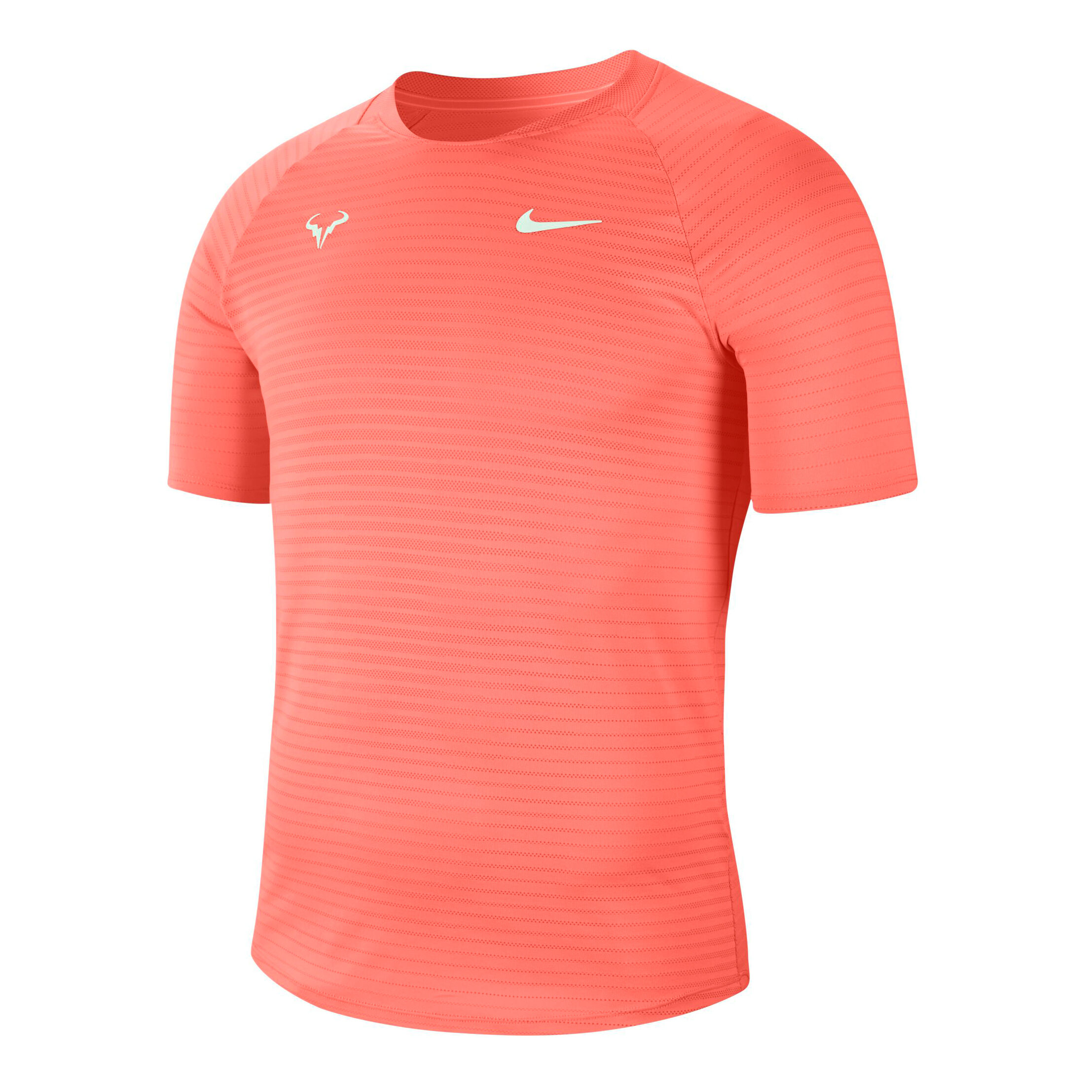 Rafael Nadal Court AeroReact Slam T Shirt Men Coral