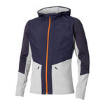 Mizuno Clothing Mizuno Active Warmalite Hybrid Full Zip Running Jacket Men-Blue