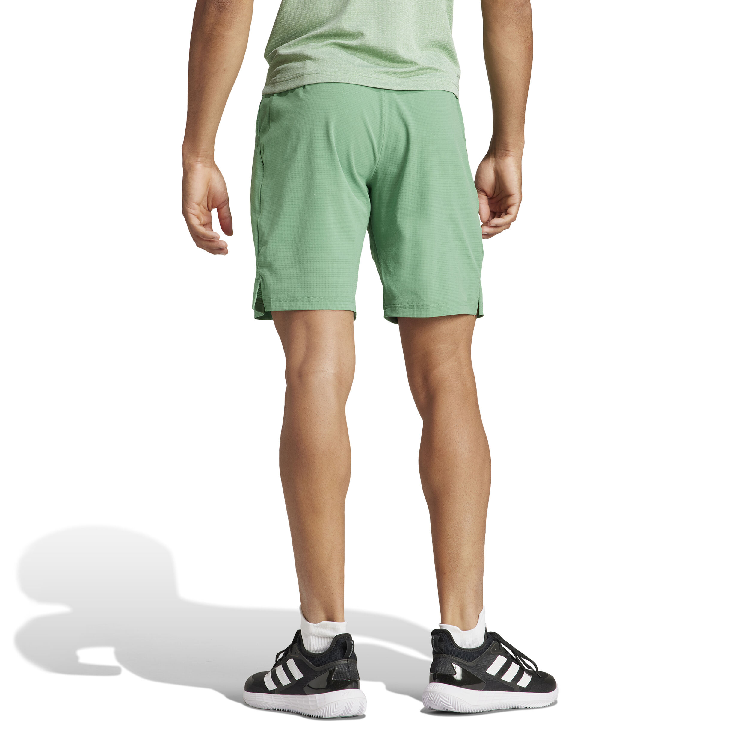 Green adidas shorts mens discount
