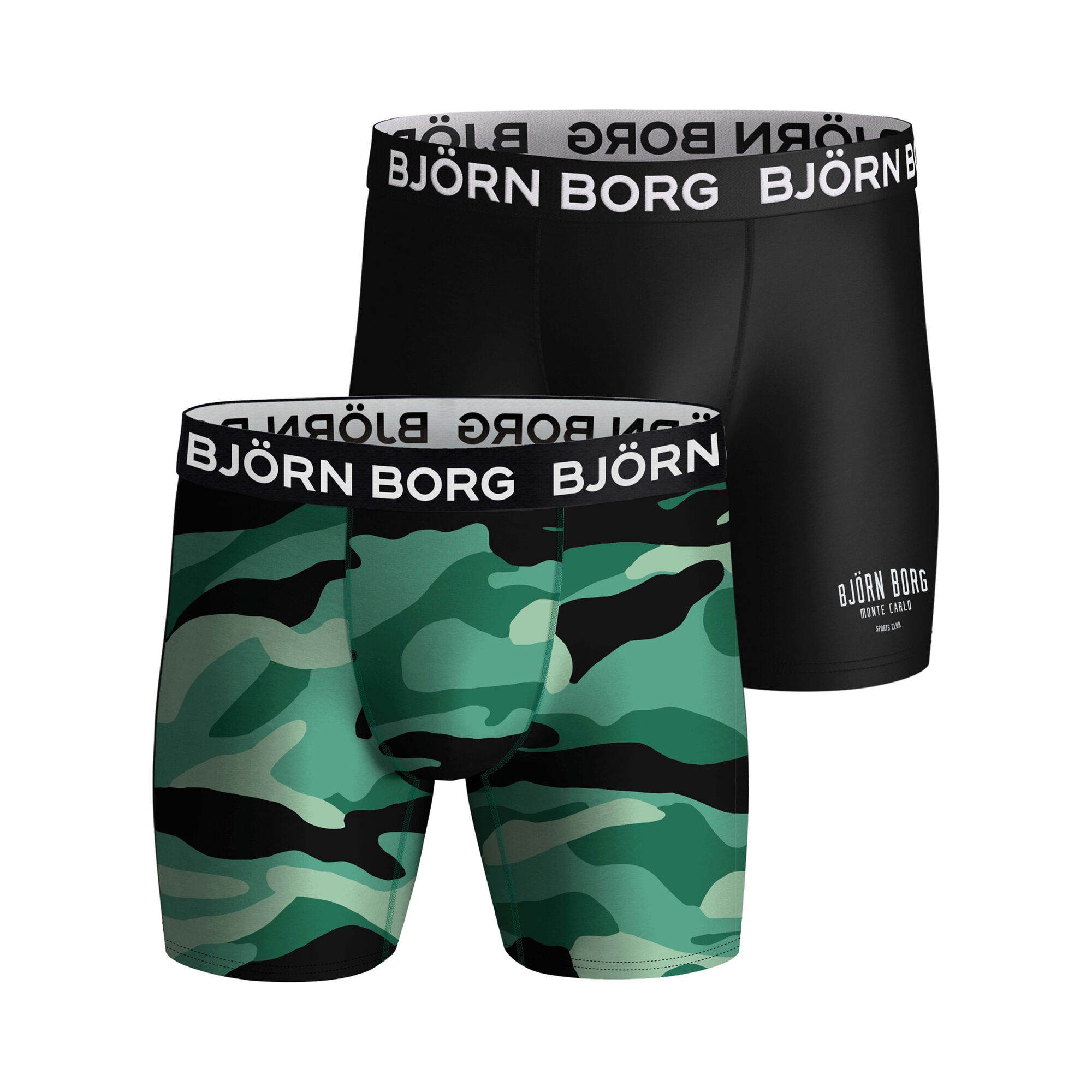 rechter Legende haar buy Björn Borg Performance Boxer Shorts 2 Pack Men - Green, Black online |  Tennis-Point