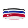 Nike Flex Classic Mixed Hair Band 3 Pack-Blue,Red