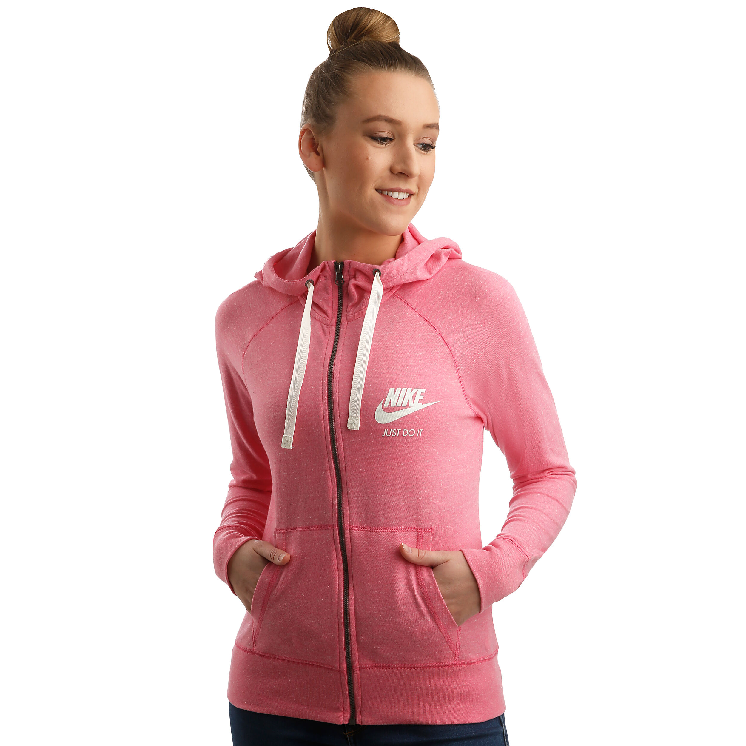 Buy Nike Sportswear Zip Hoodie Women Pink Cream online Tennis