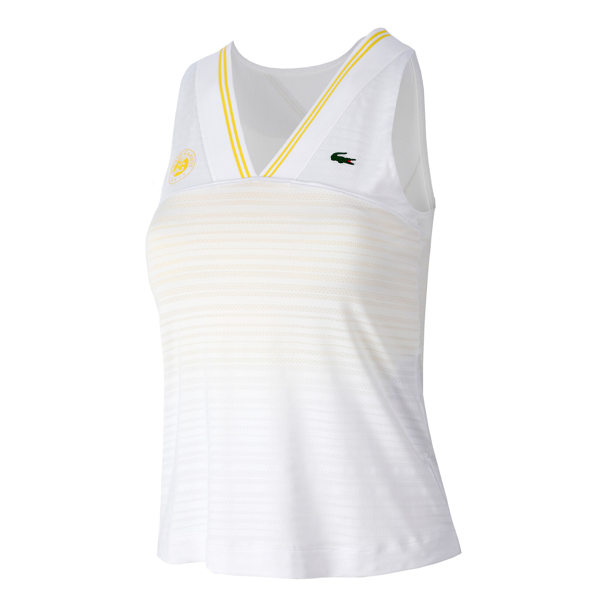 Buy Lacoste Tank Top Women White, Yellow online | Tennis Point COM